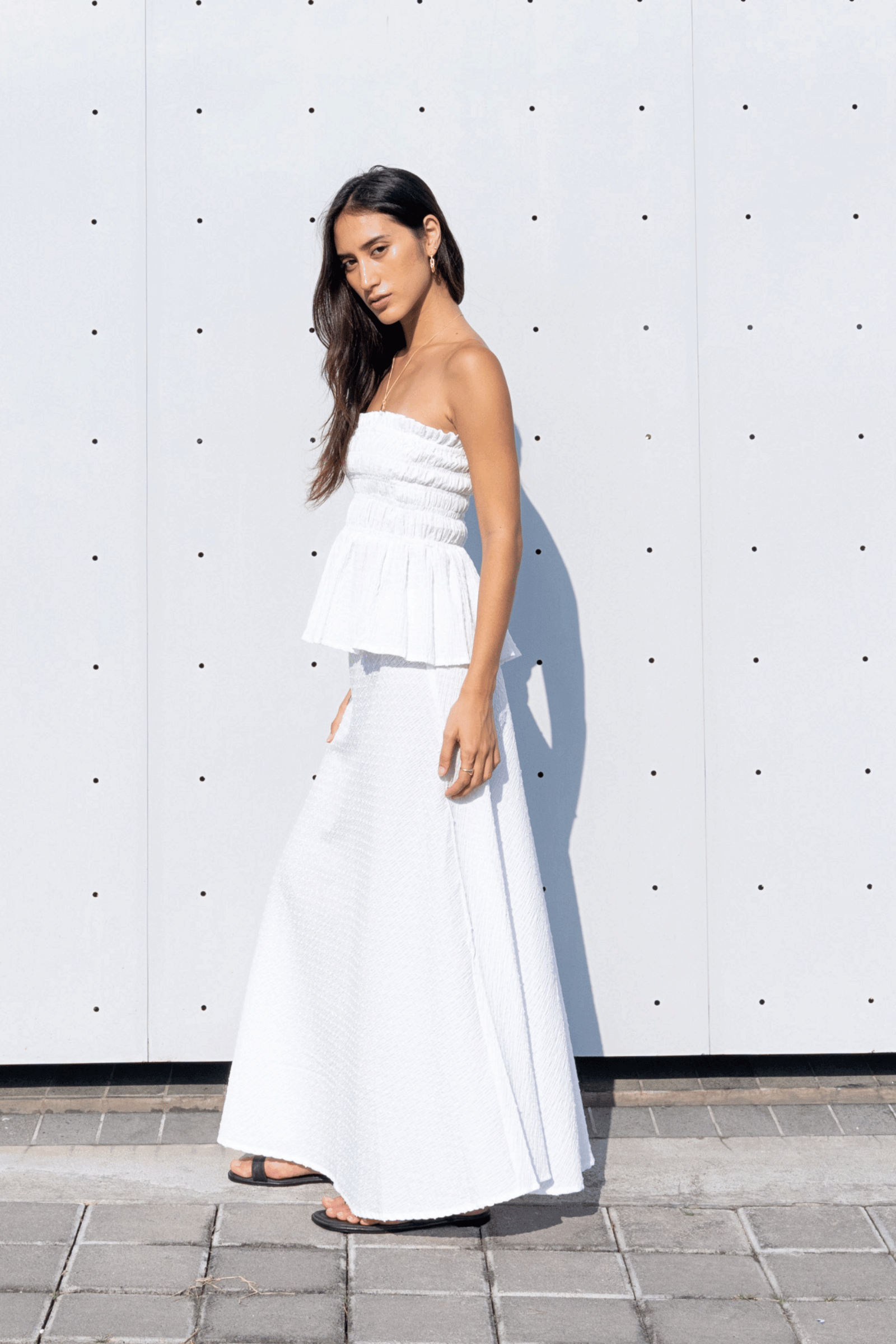 Kinsley Top in White Embroidery