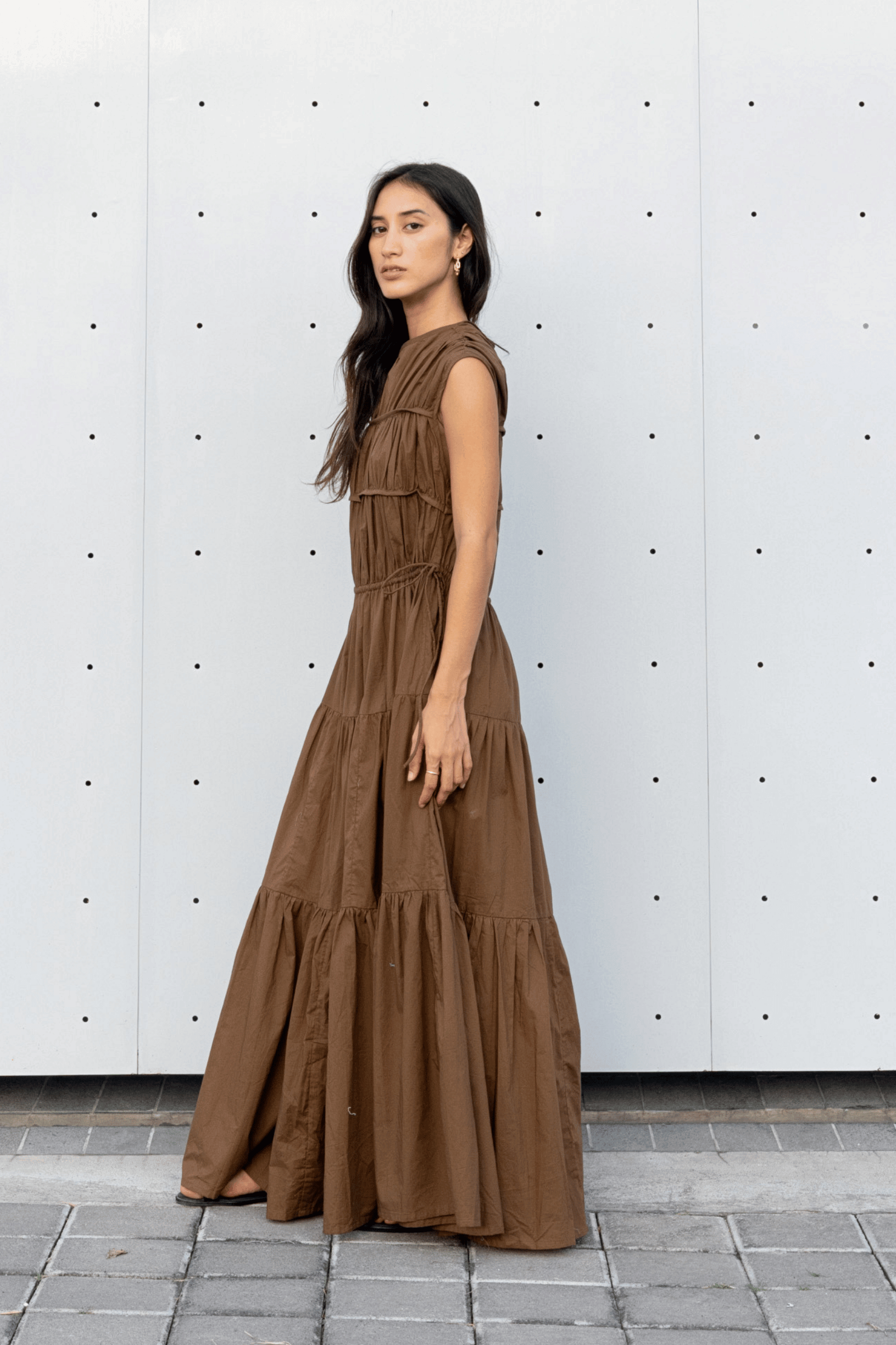 Floren Dress in Mocha