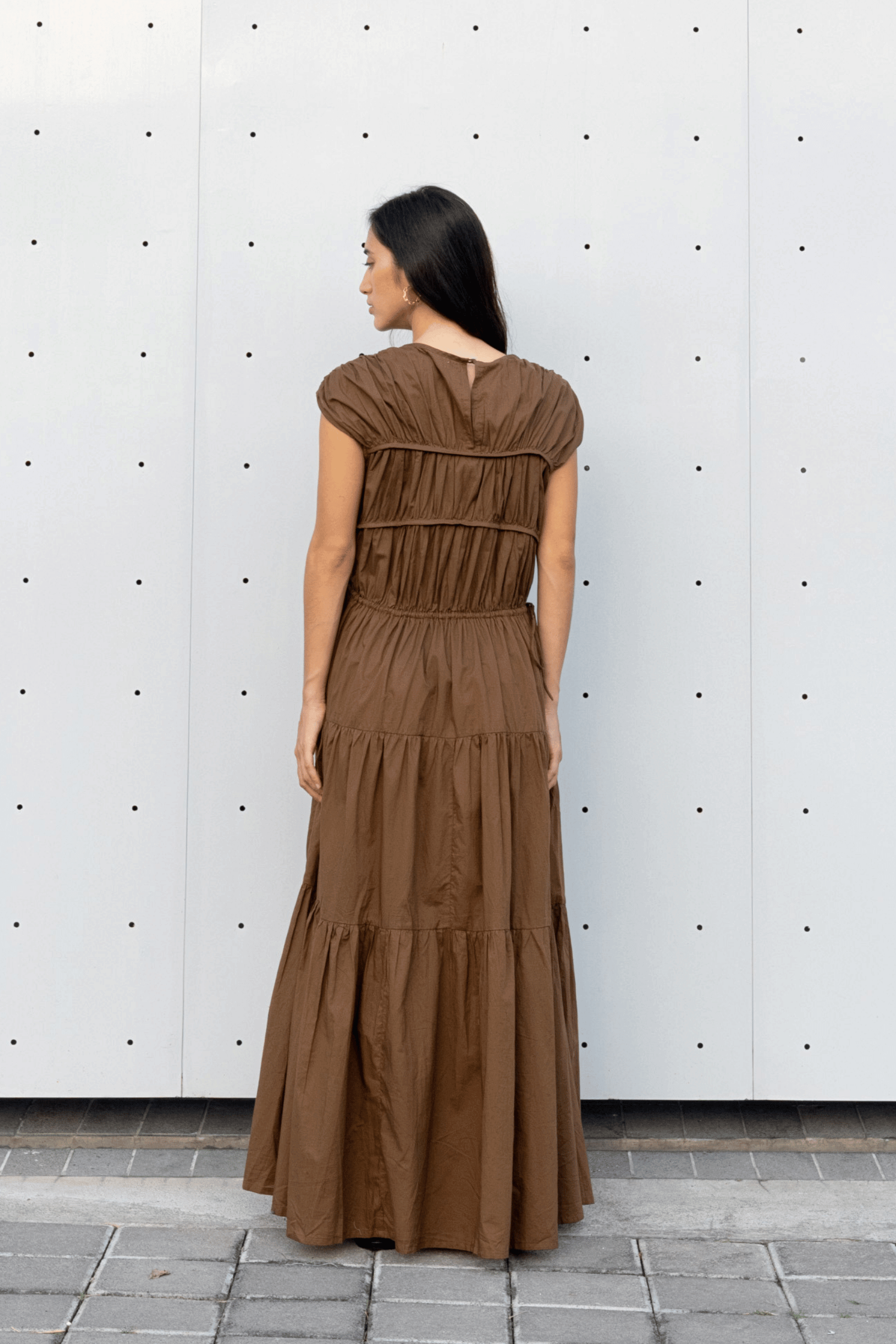 Floren Dress in Mocha