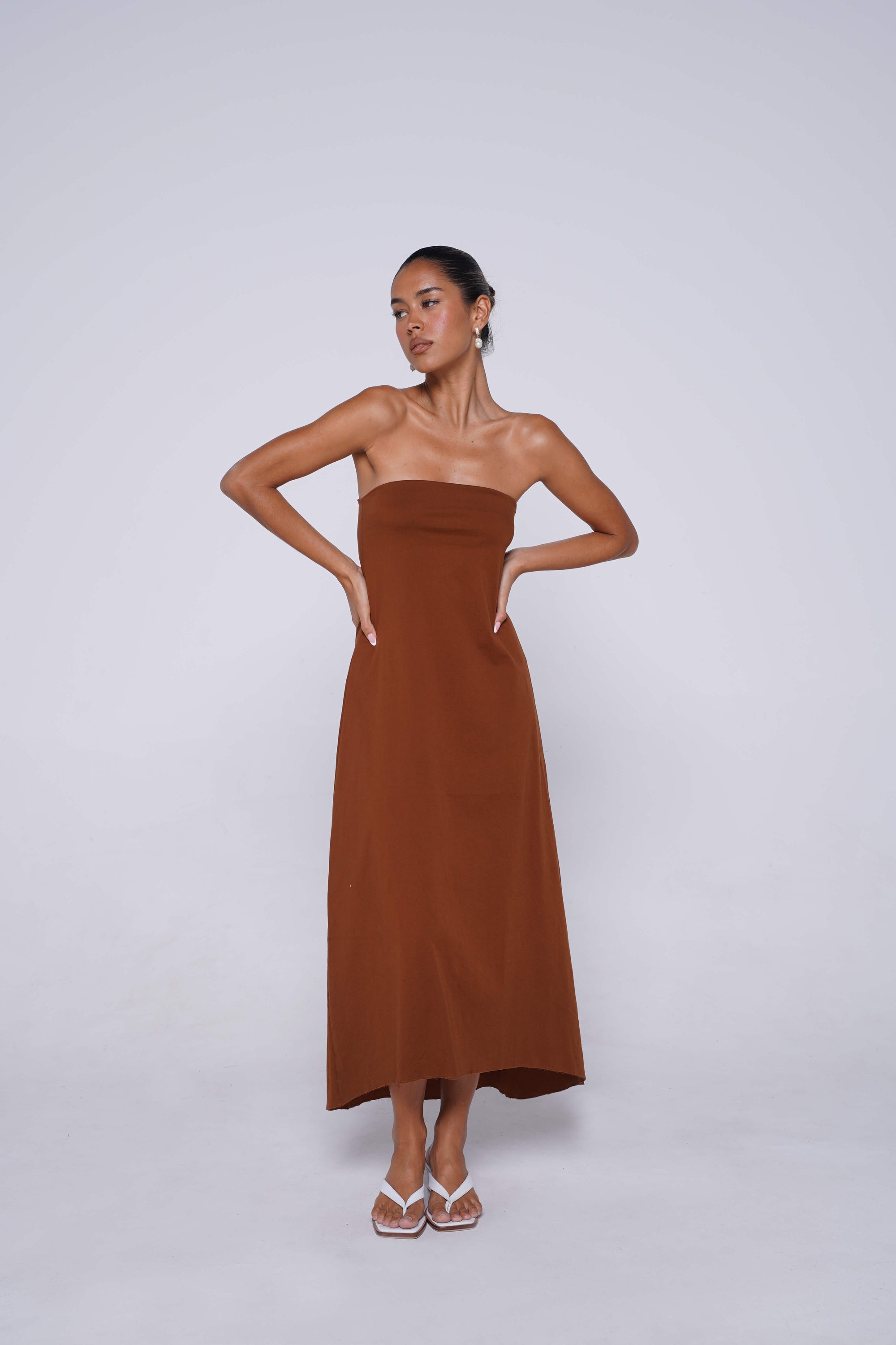 Giorgia Dress in Chocolate