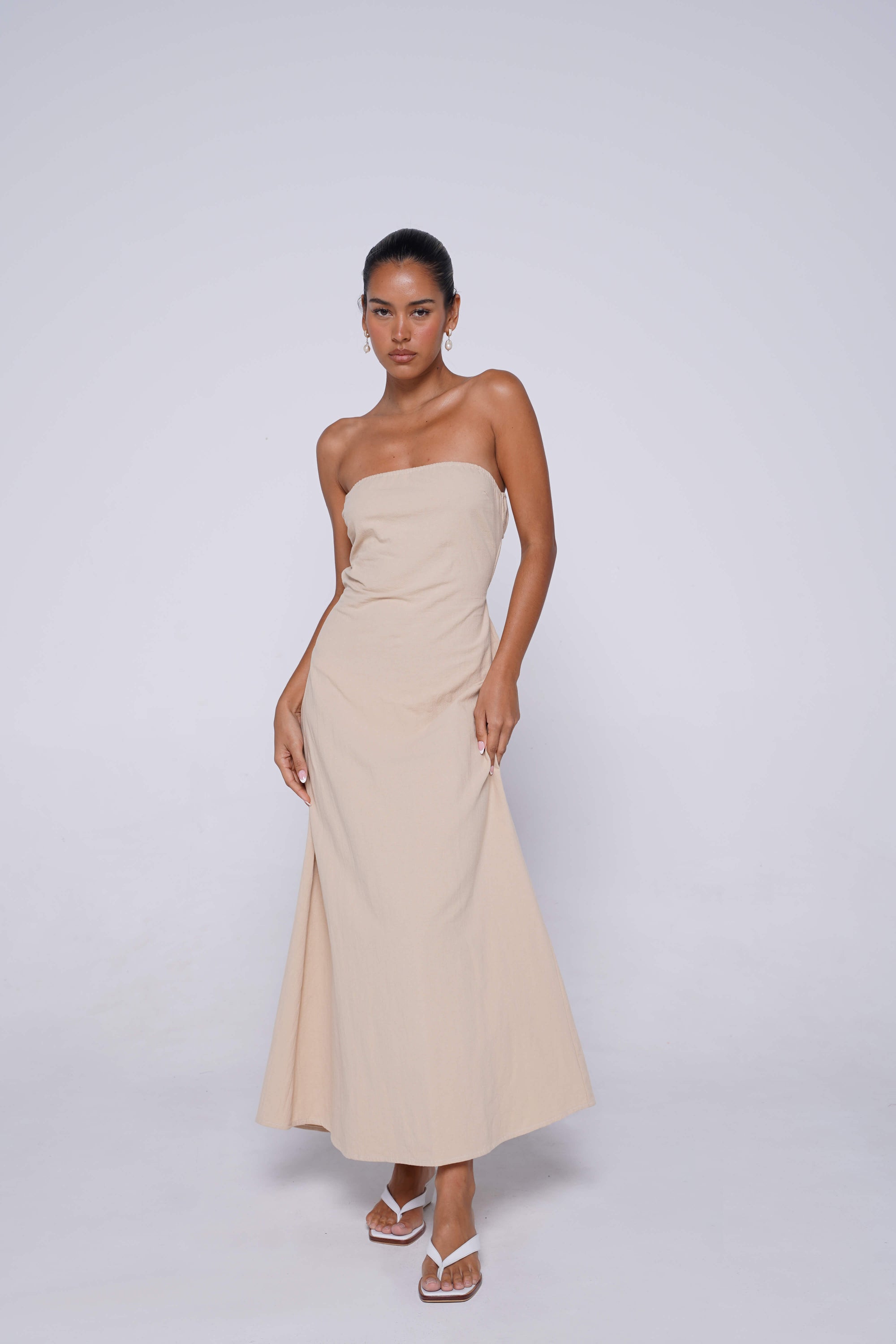 Reef Dress in Latte