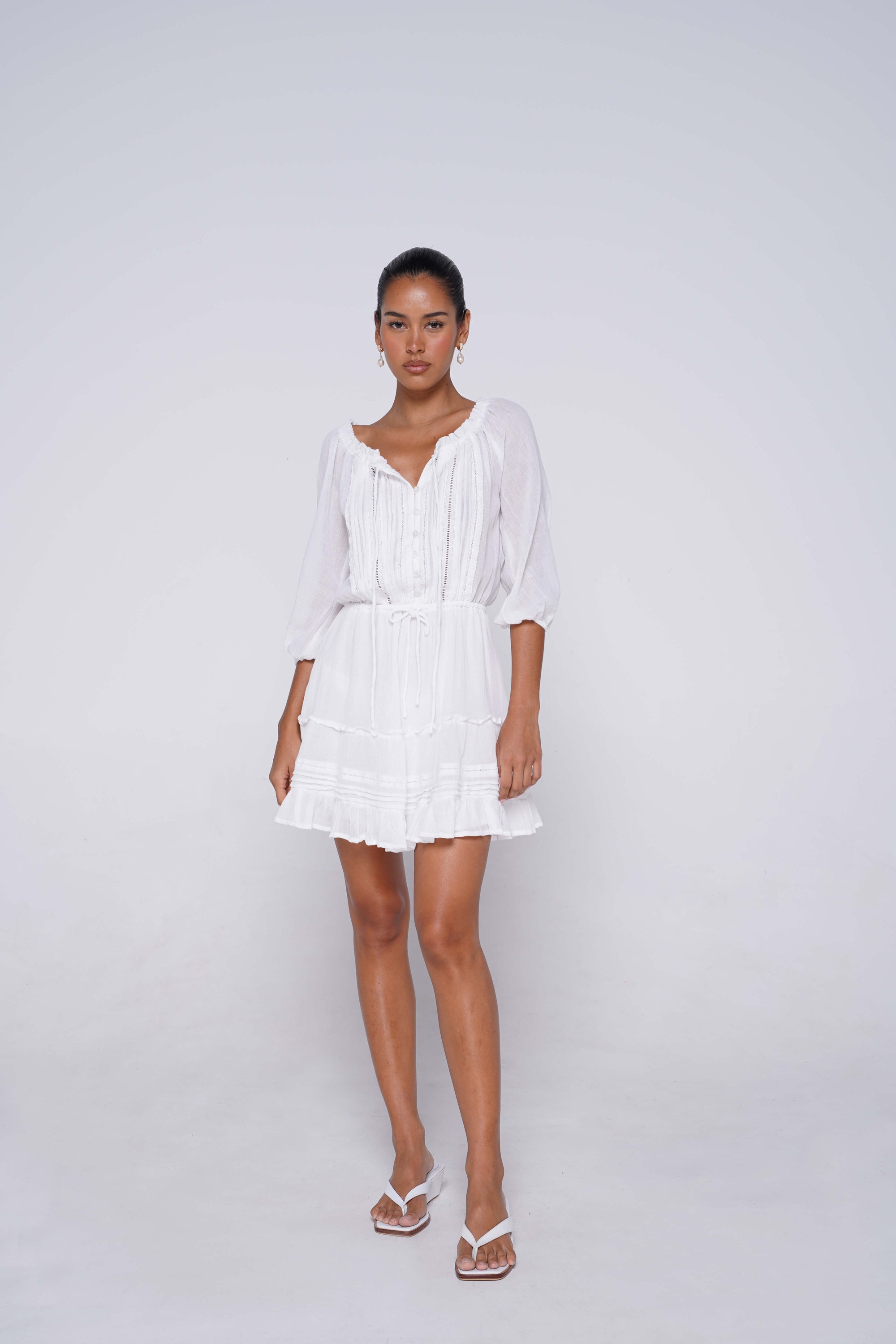 Chloe Dress in White