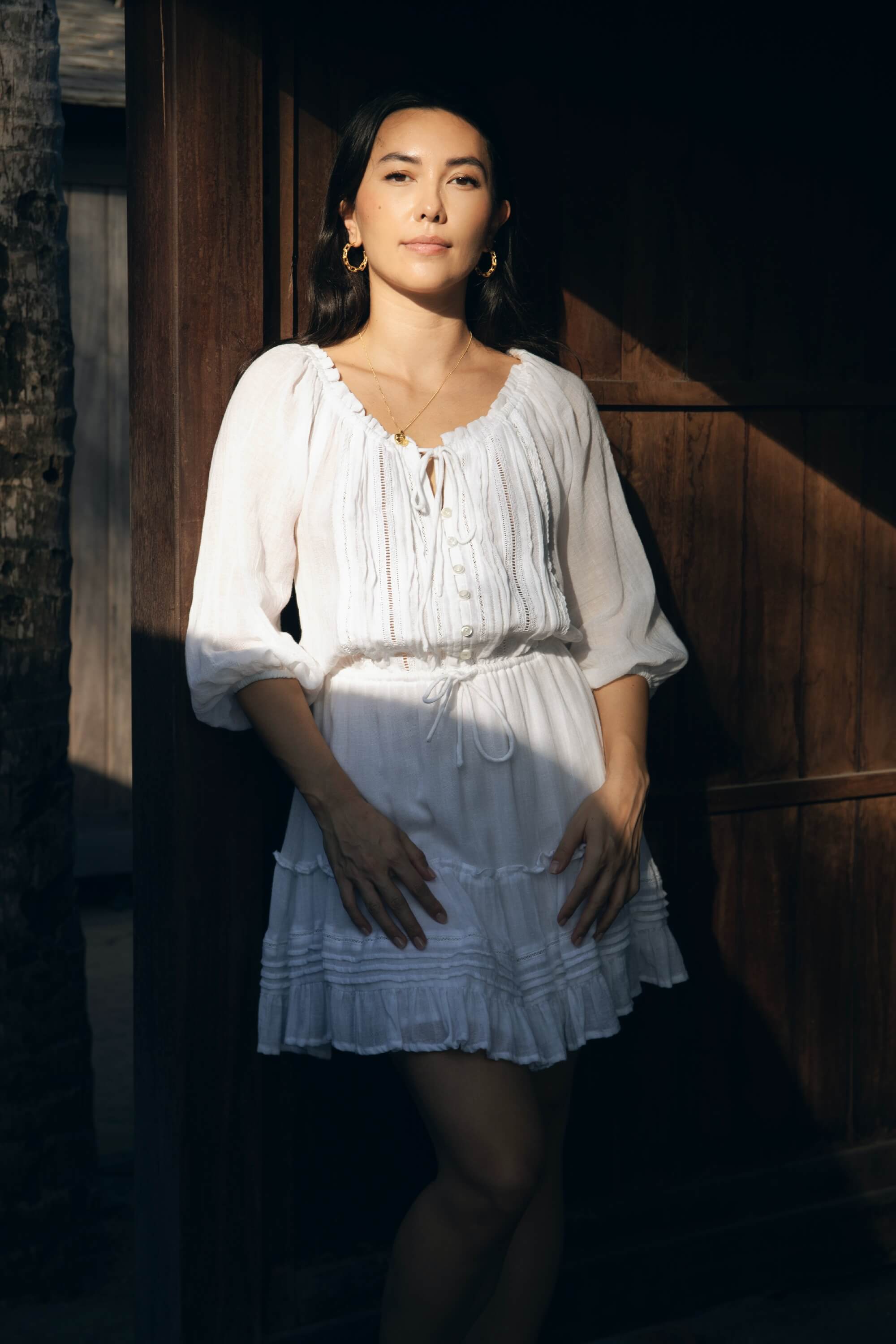 Chloe Dress in White