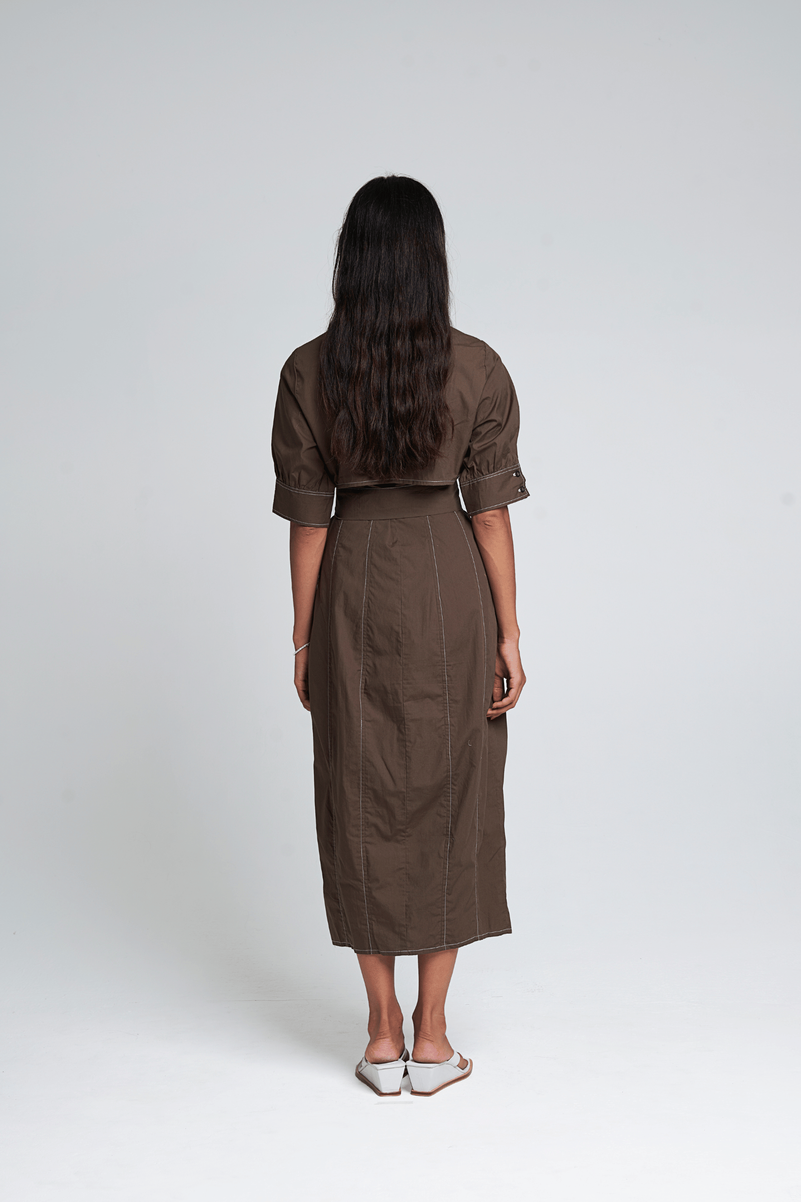 Flynn Dress in Mocha