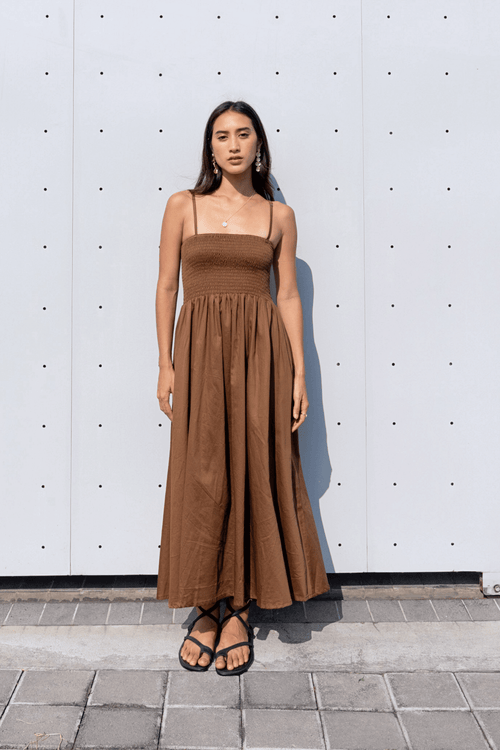 Annabel Dress in Mocha
