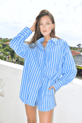 Winnie Shirt in Blue Dover Stripe