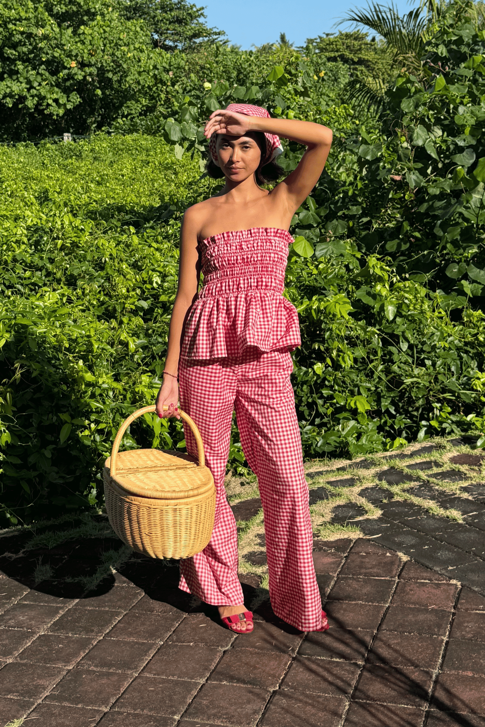 Kinsley Top in Red Gingham
