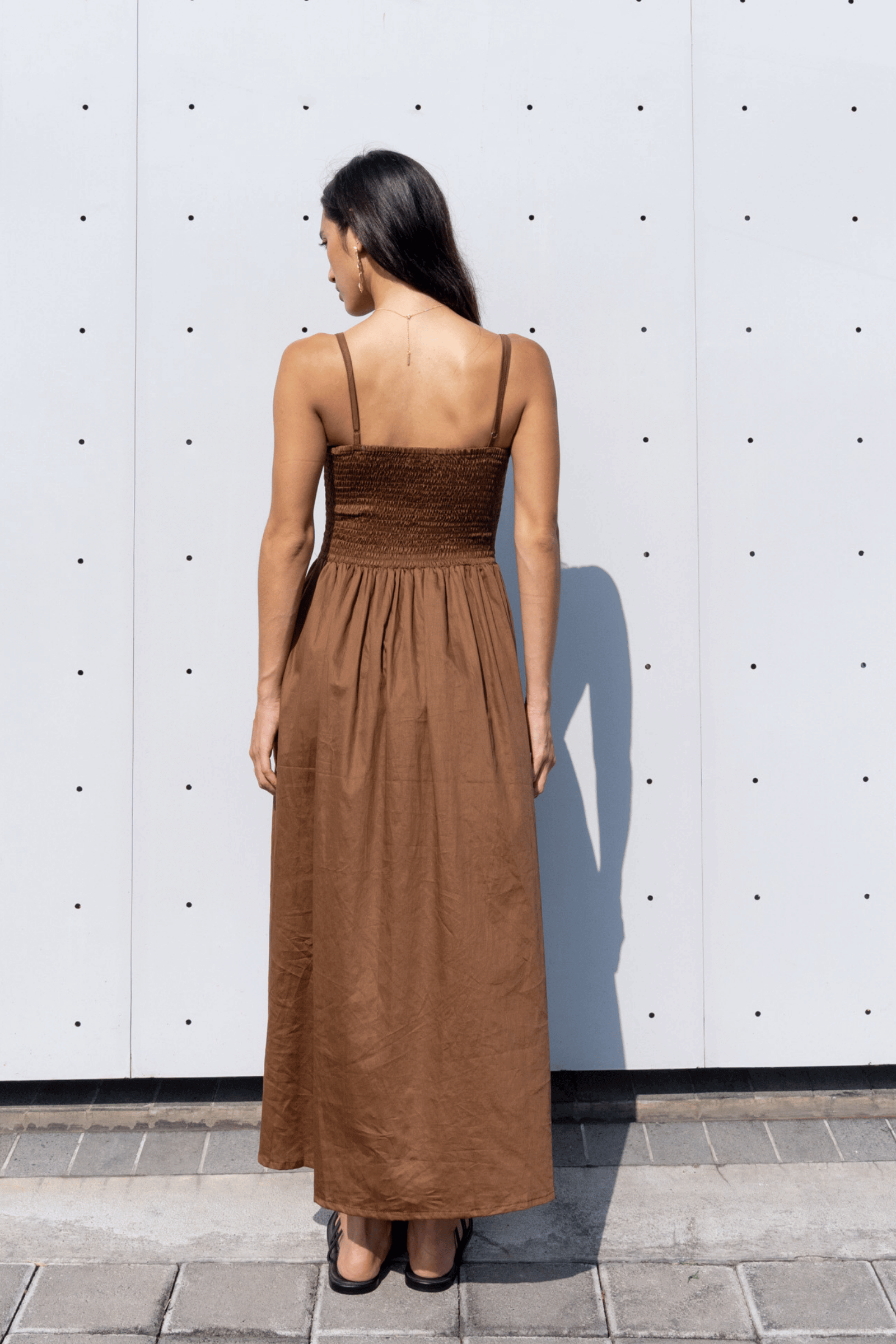 Annabel Dress in Mocha