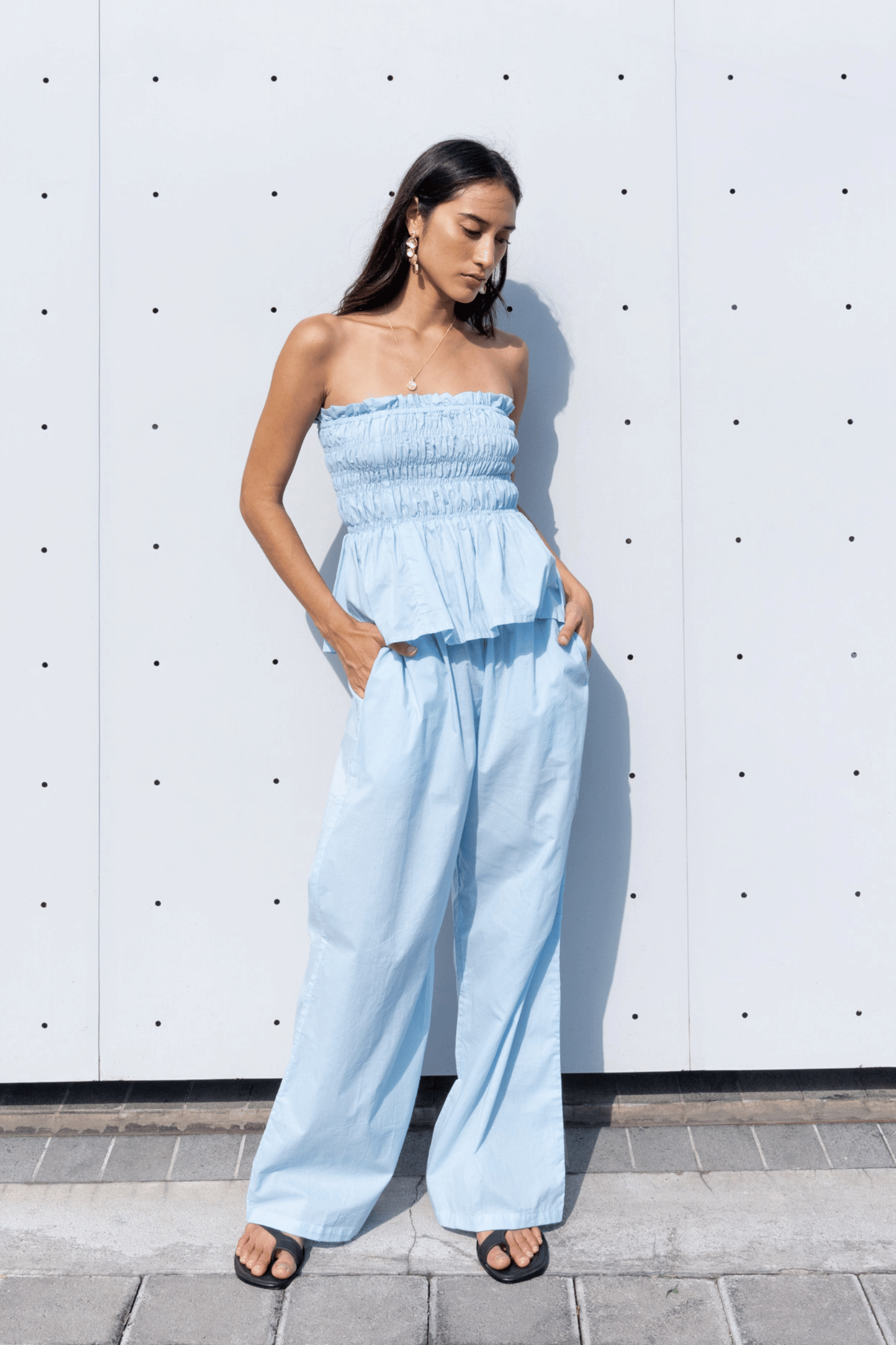Kinsley Top in Cornflower Blue