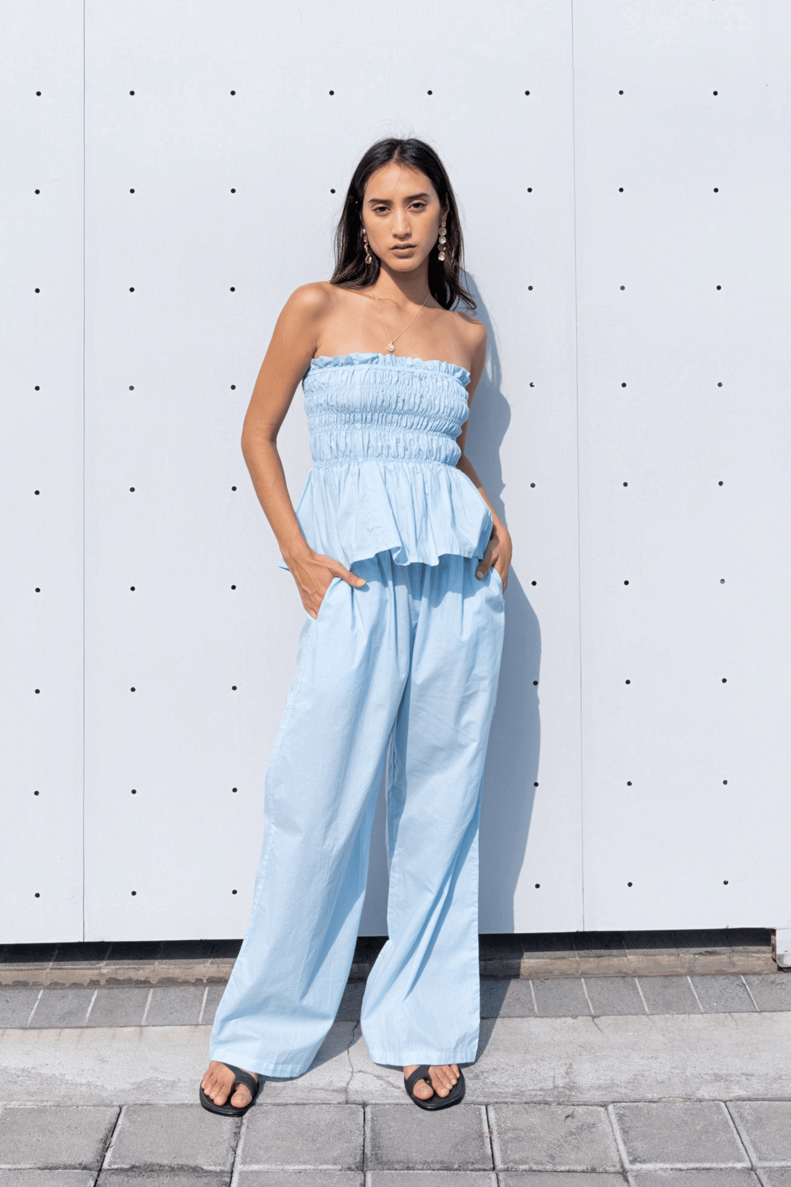 Winnie Pants in Cornflower Blue