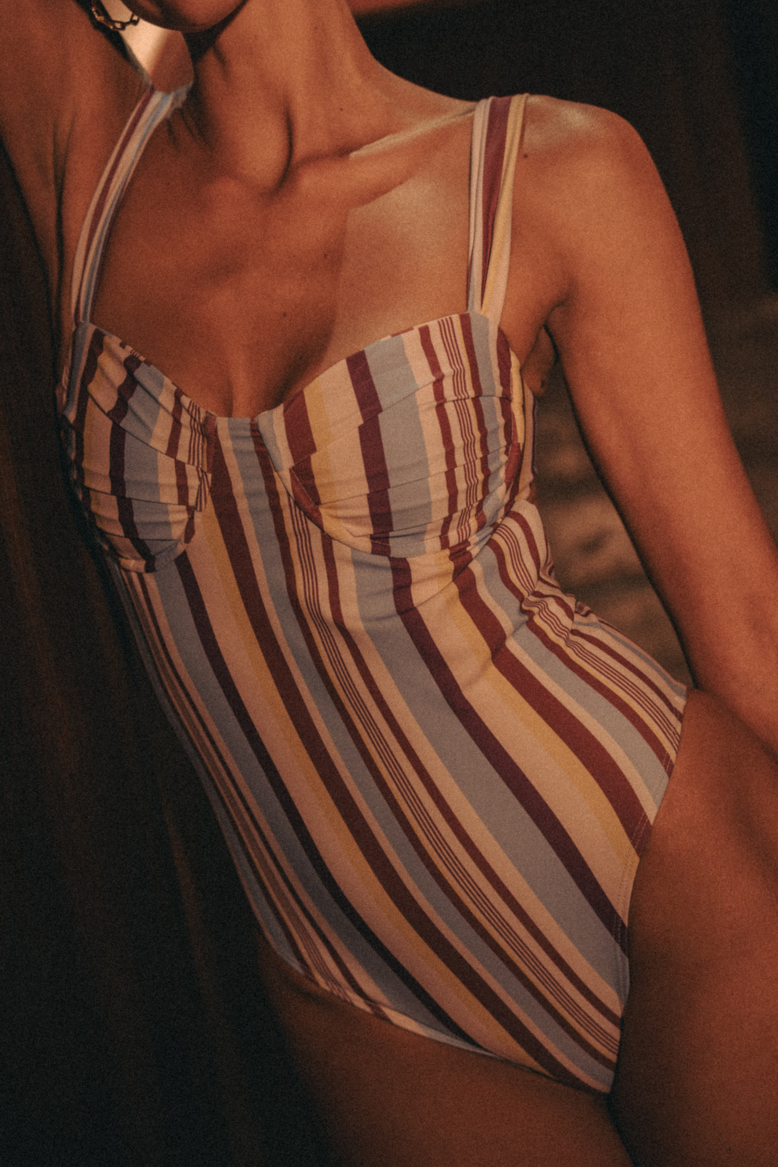 Erica One Piece in Streets Stripe