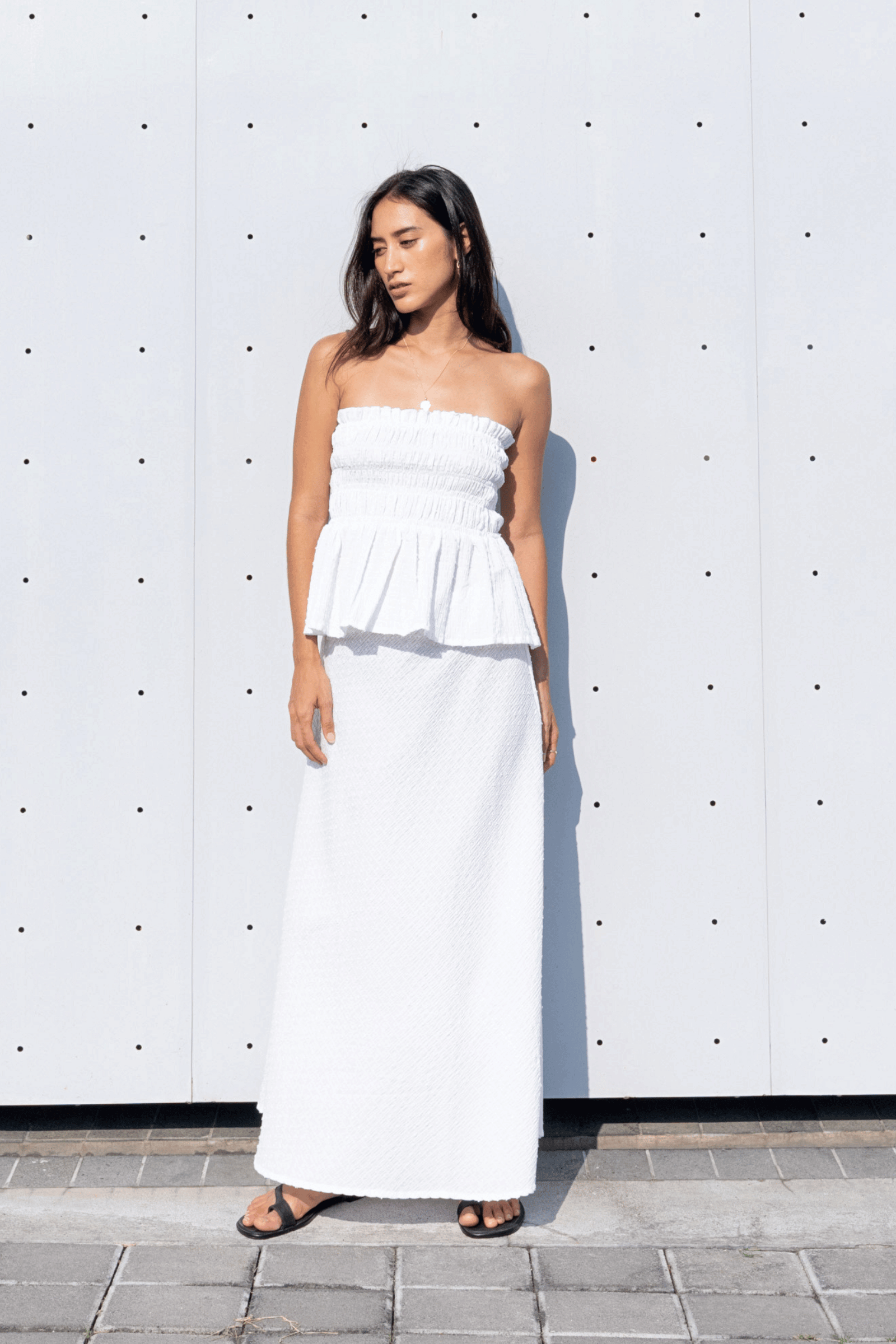 Kinsley Top in White Embroidery