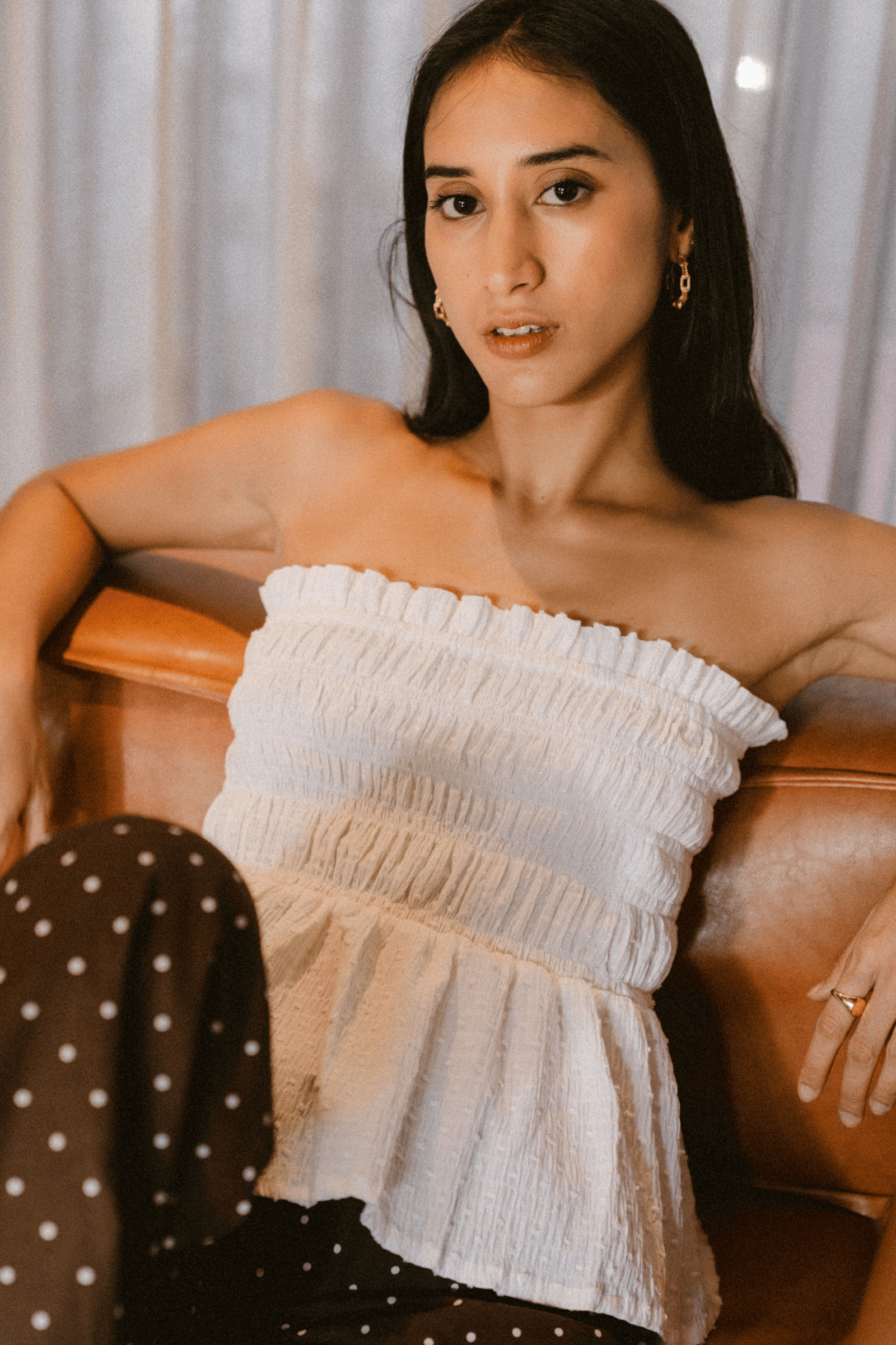 Kinsley Top in White Embroidery