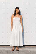 Rosie Dress in Black Polkadot