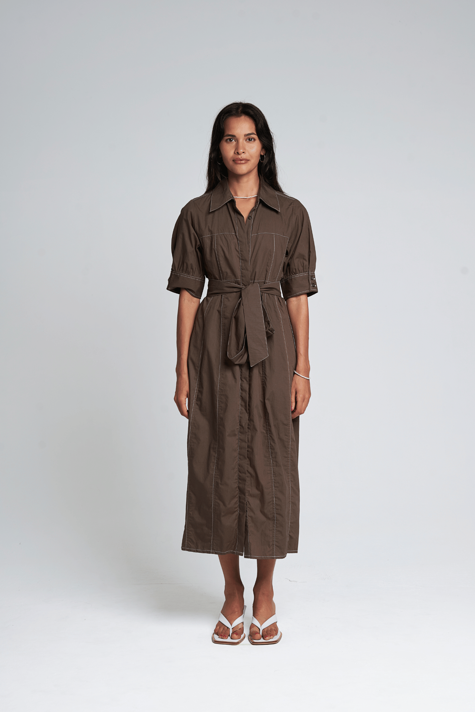 Flynn Dress in Mocha