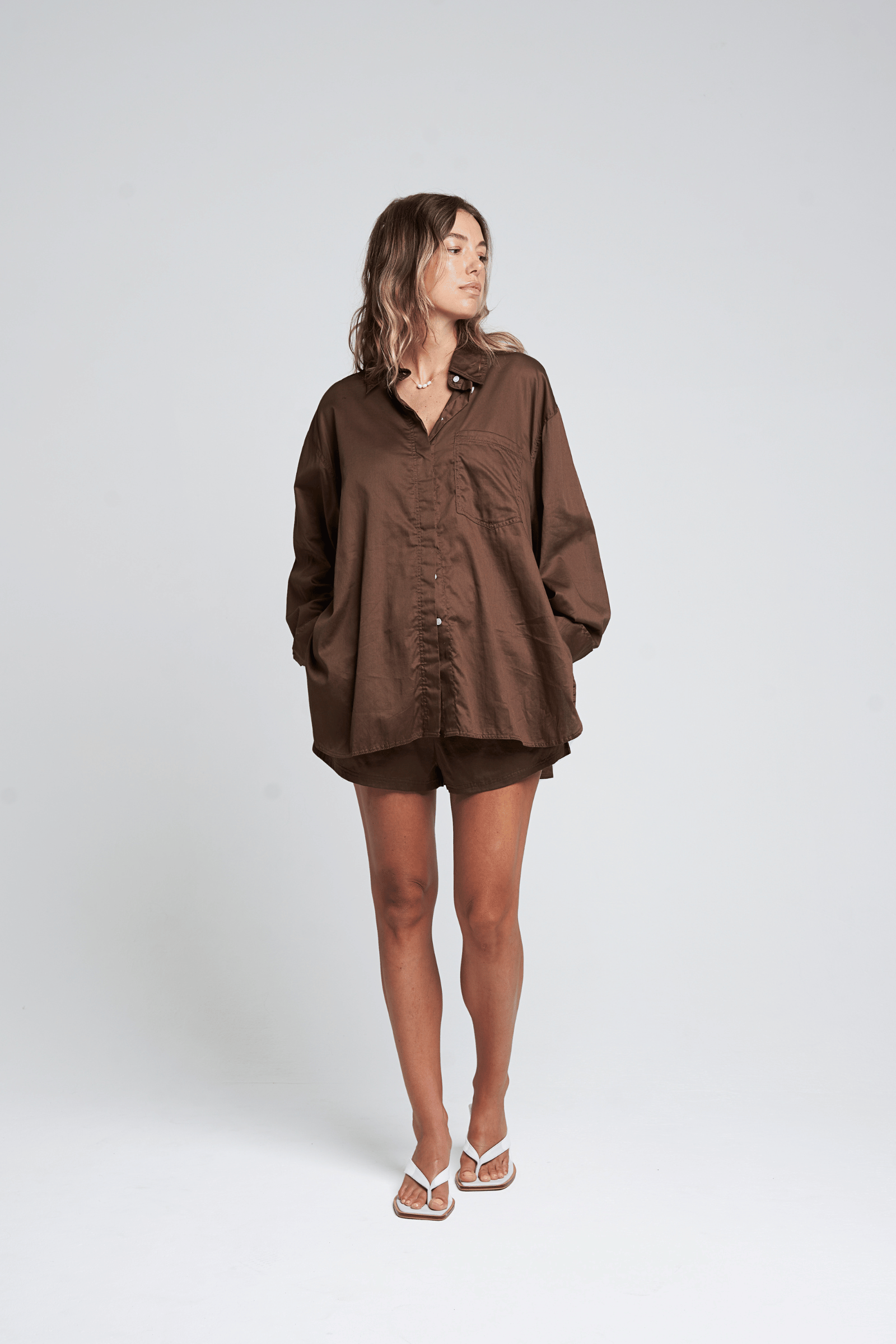 Winnie Shirt in Mocha
