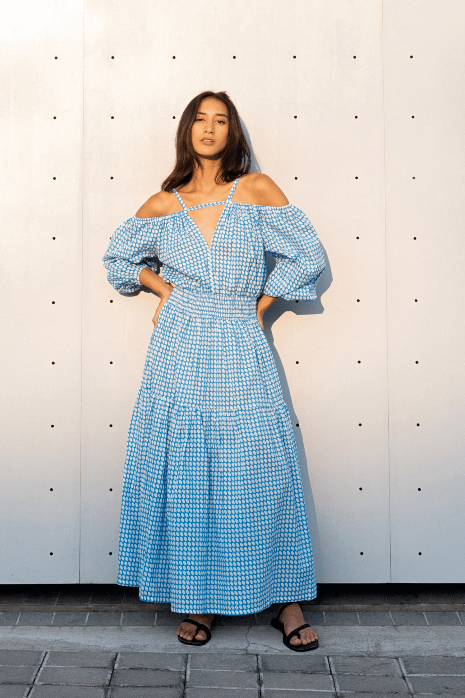 Nusa Dress in Blue Nique