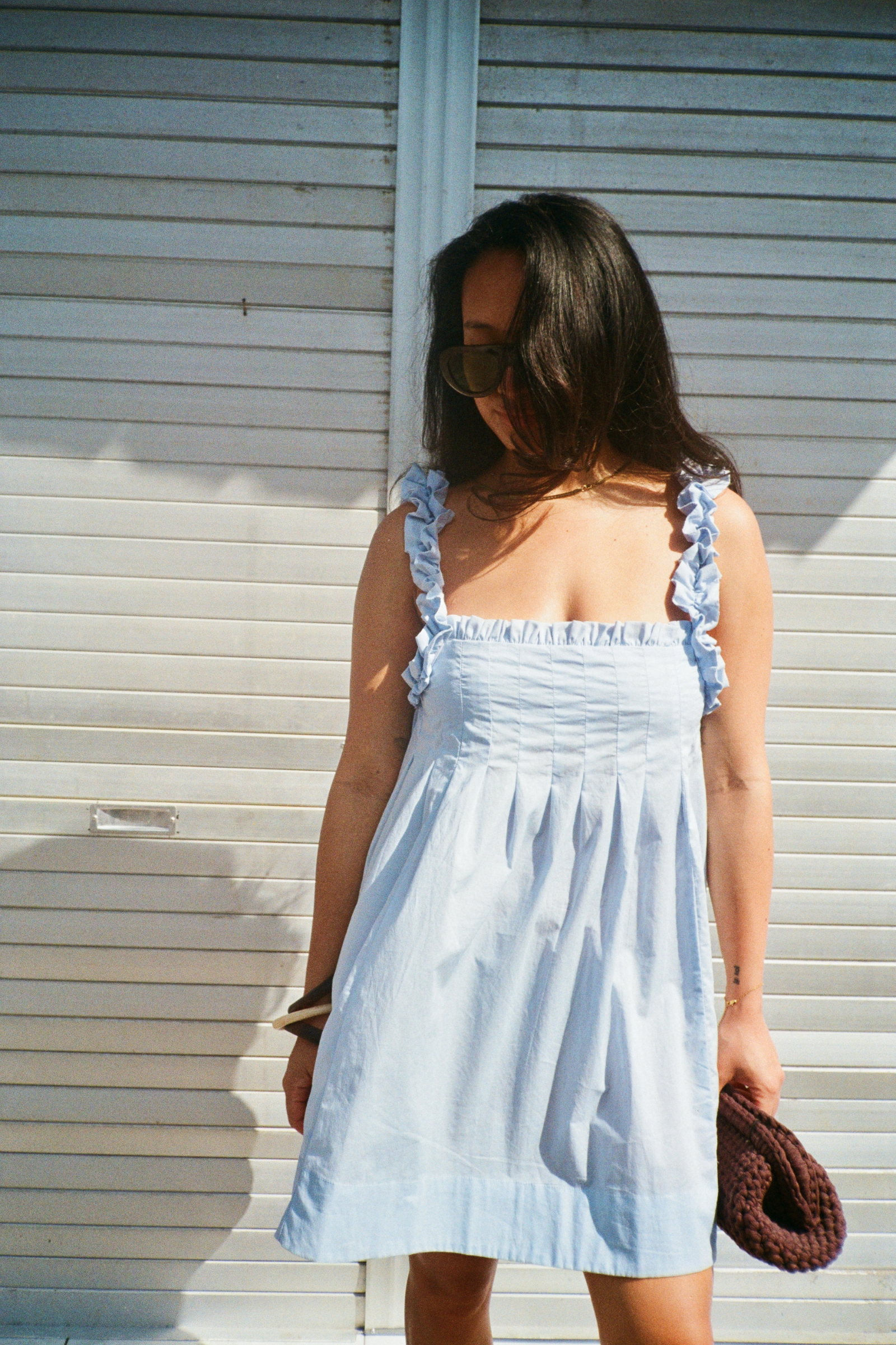 Lila Mini Dress Cornflower Blue