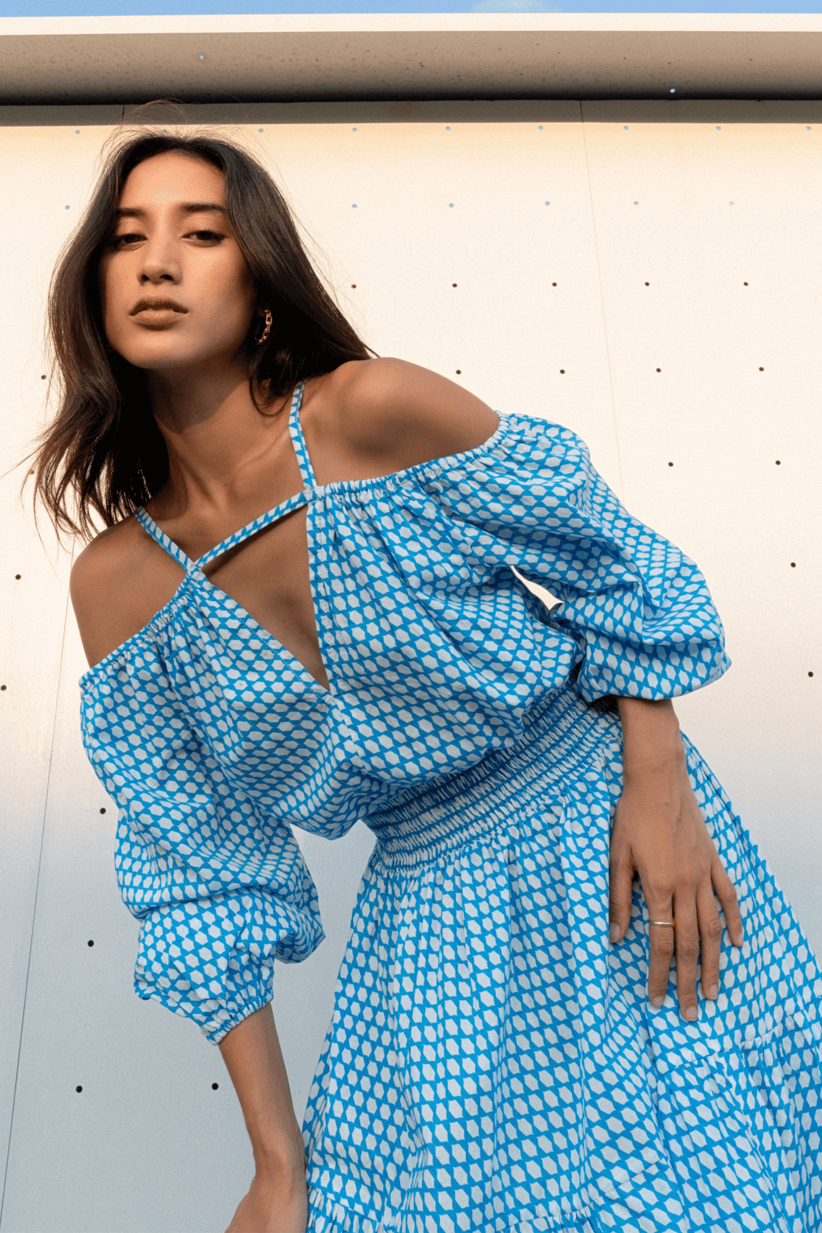 Nusa Dress in Blue Nique