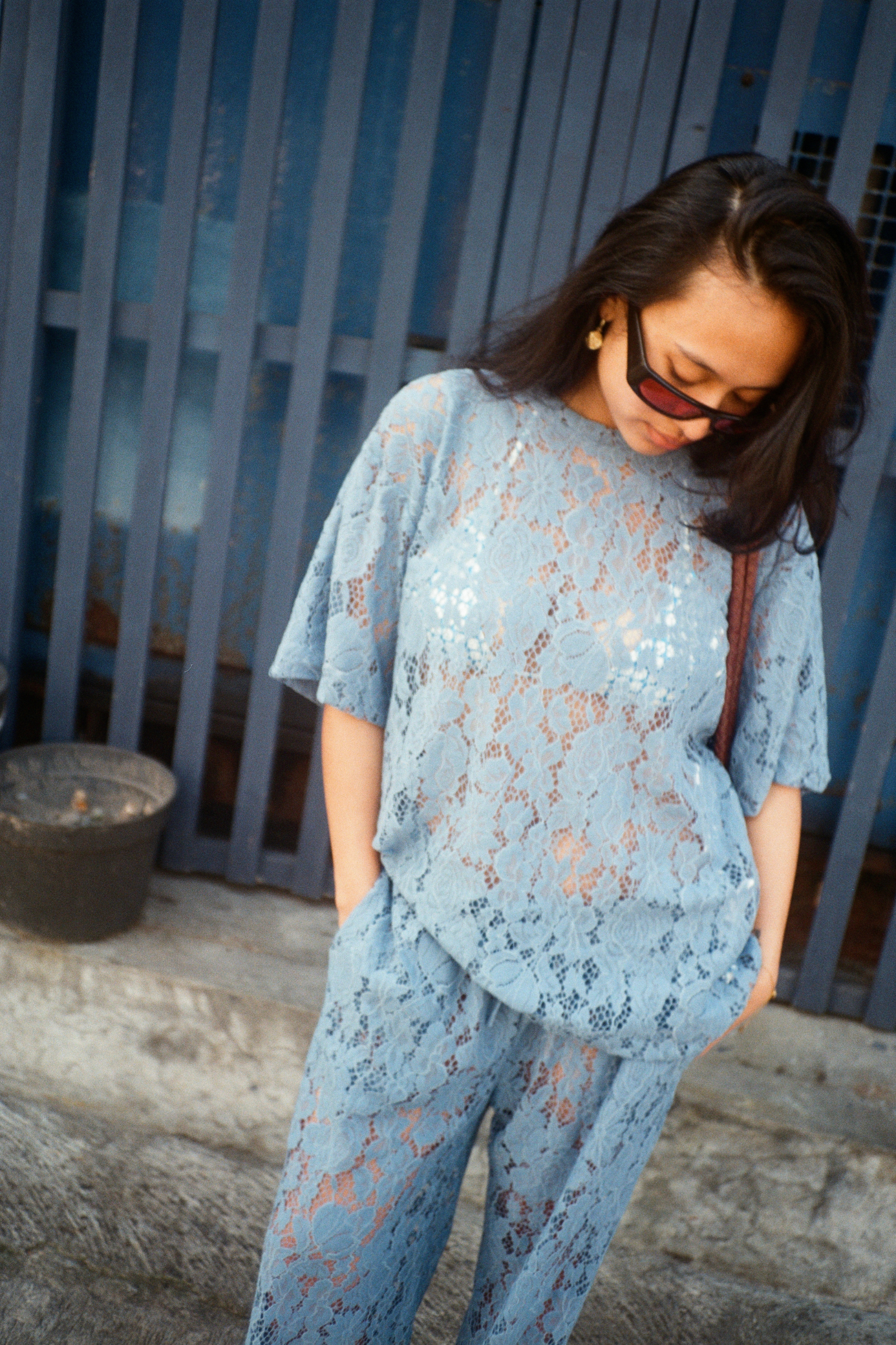 Winnie Pants Lace in Blue Lagoon