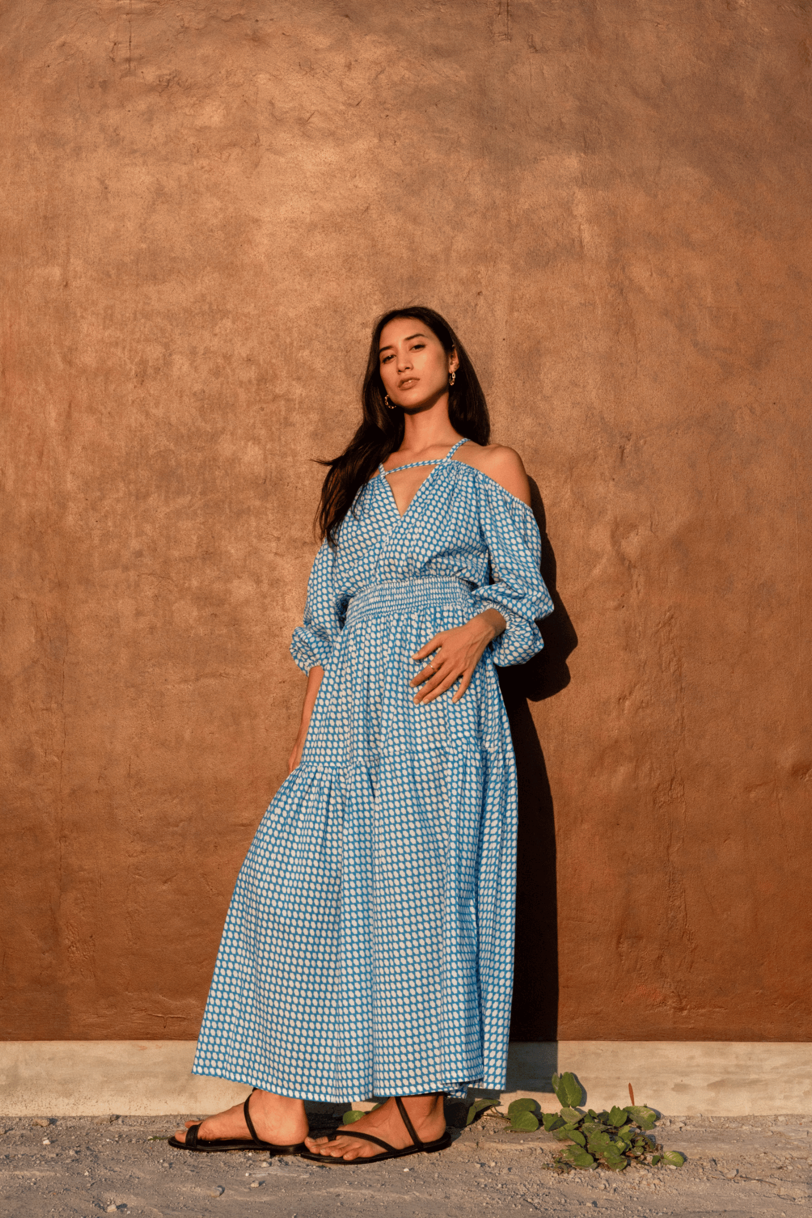 Nusa Dress in Blue Nique