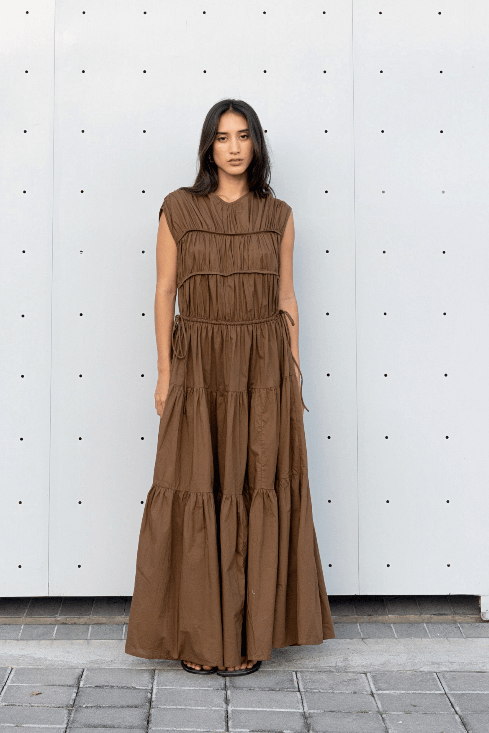 Floren Dress in Mocha