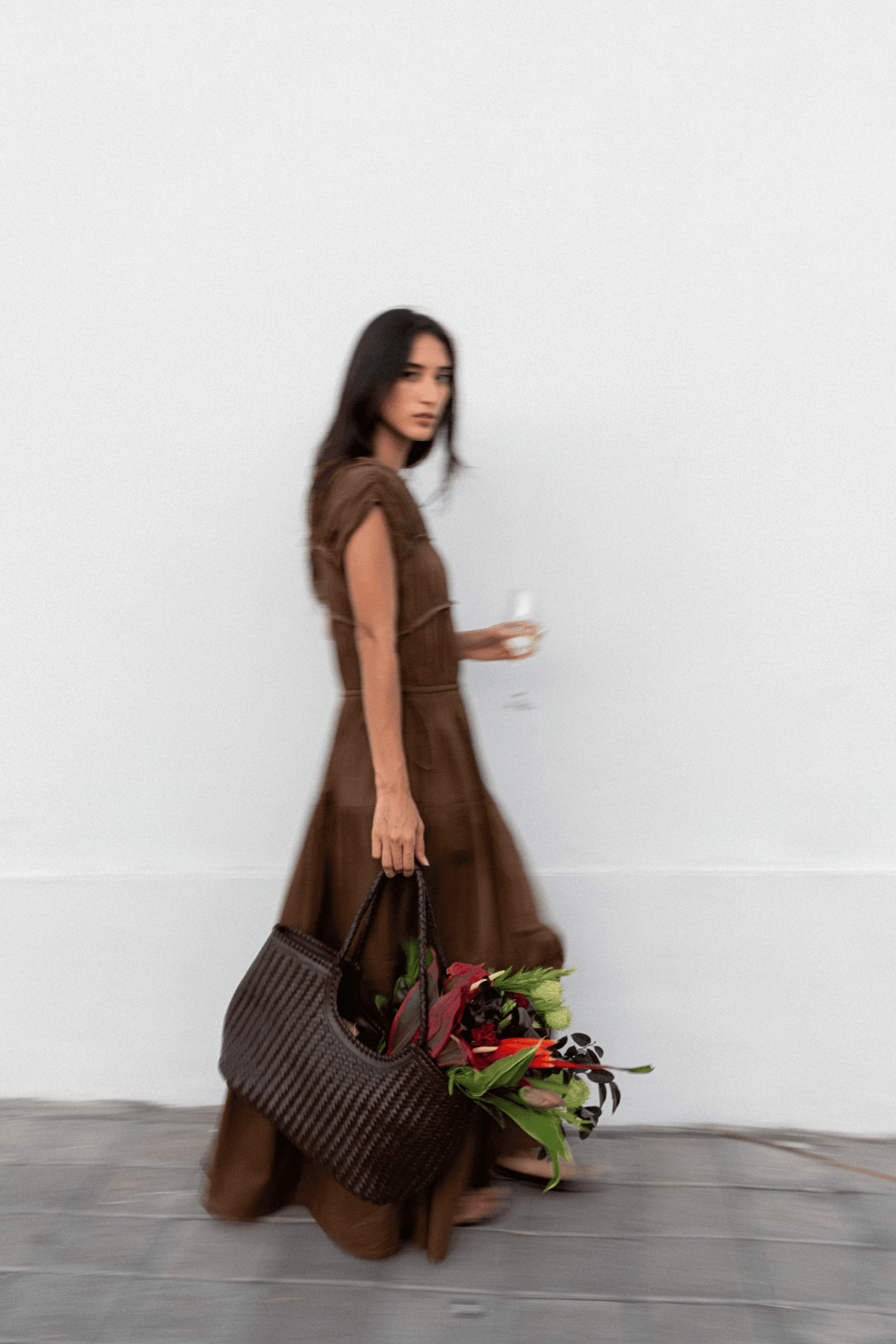 Floren Dress in Mocha
