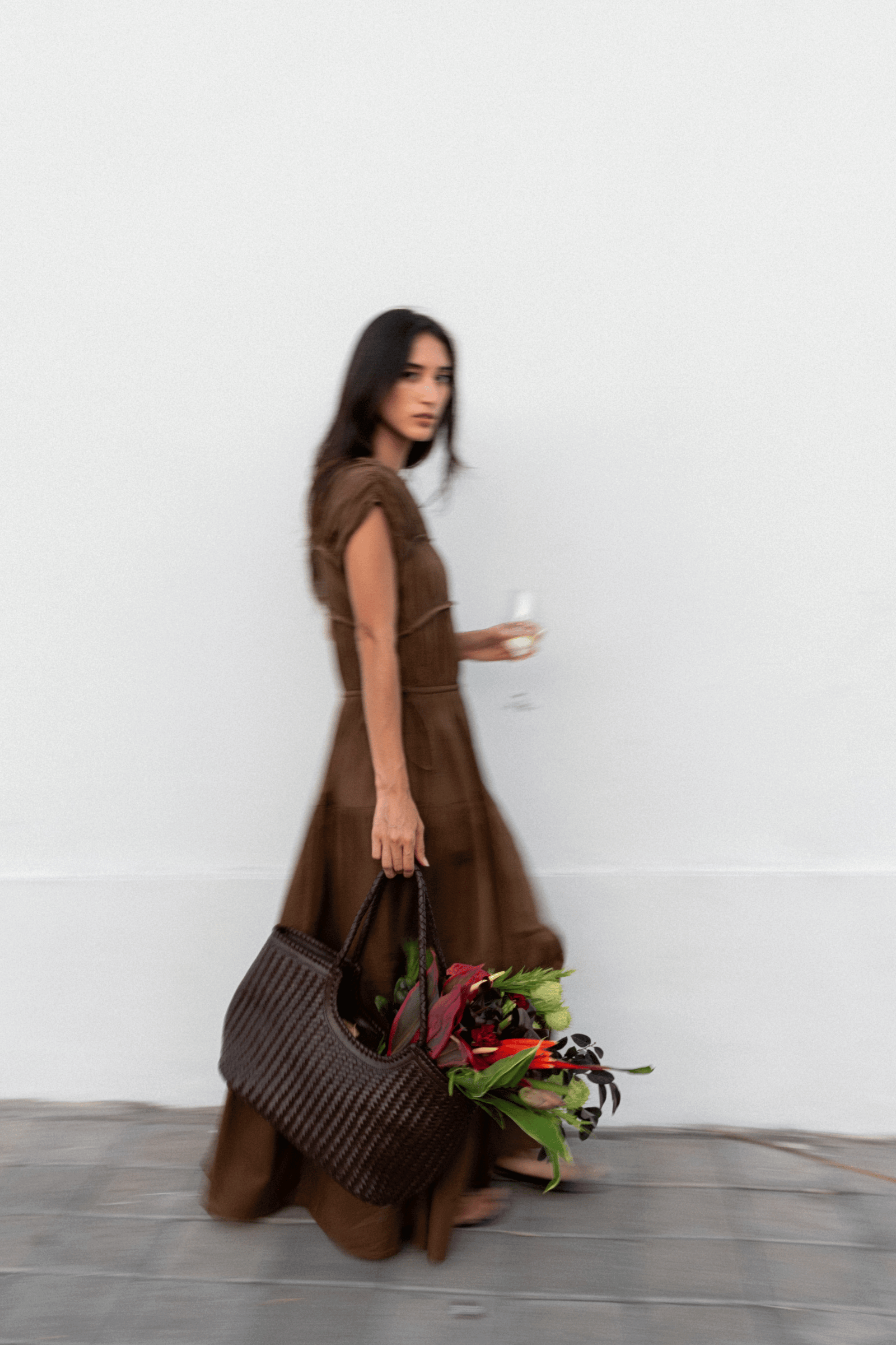 Floren Dress in Mocha