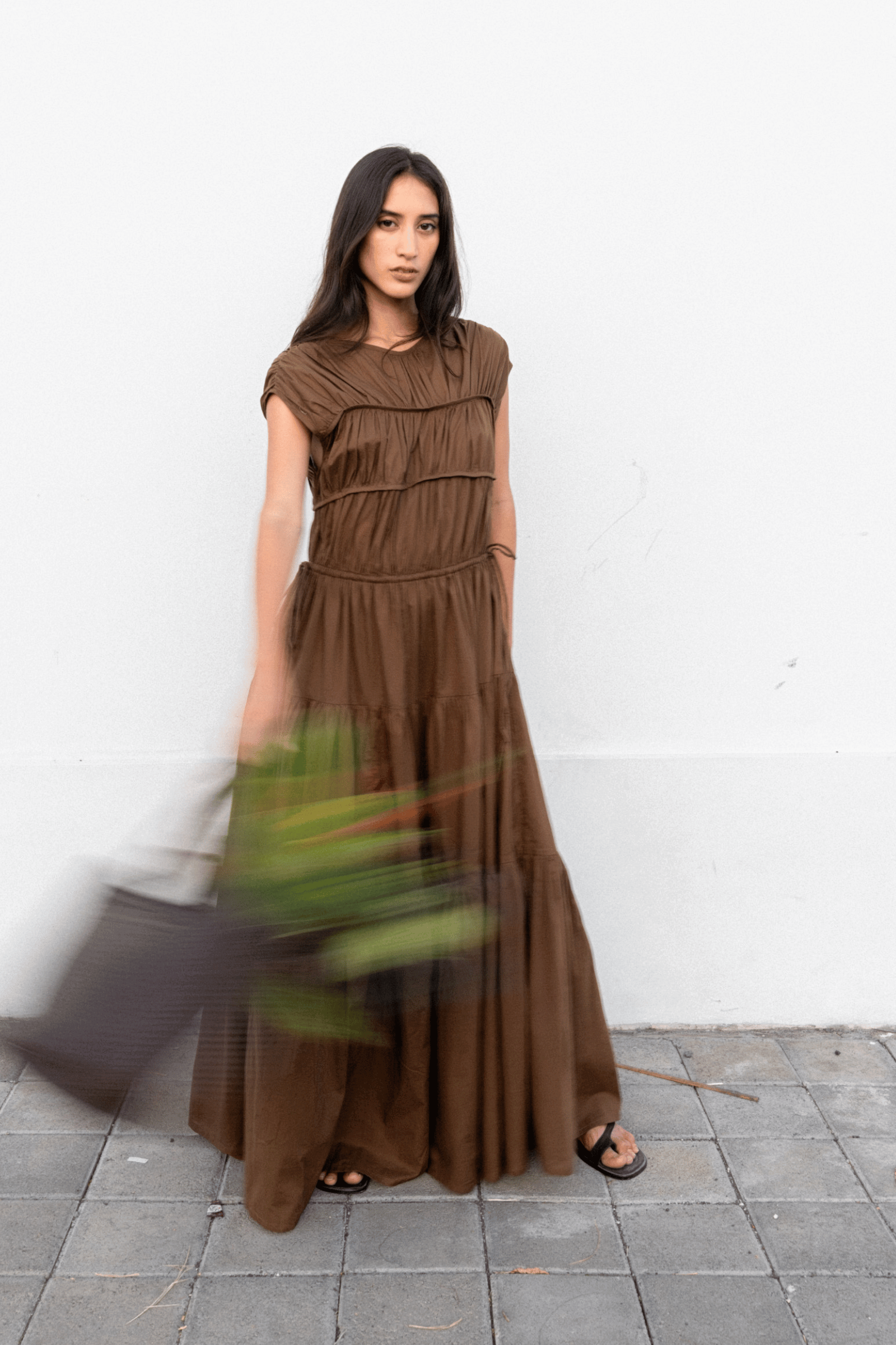 Floren Dress in Mocha