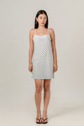 Celine Dress in Black Polkadot