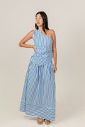 Azizah Skirt in Blue Stripe