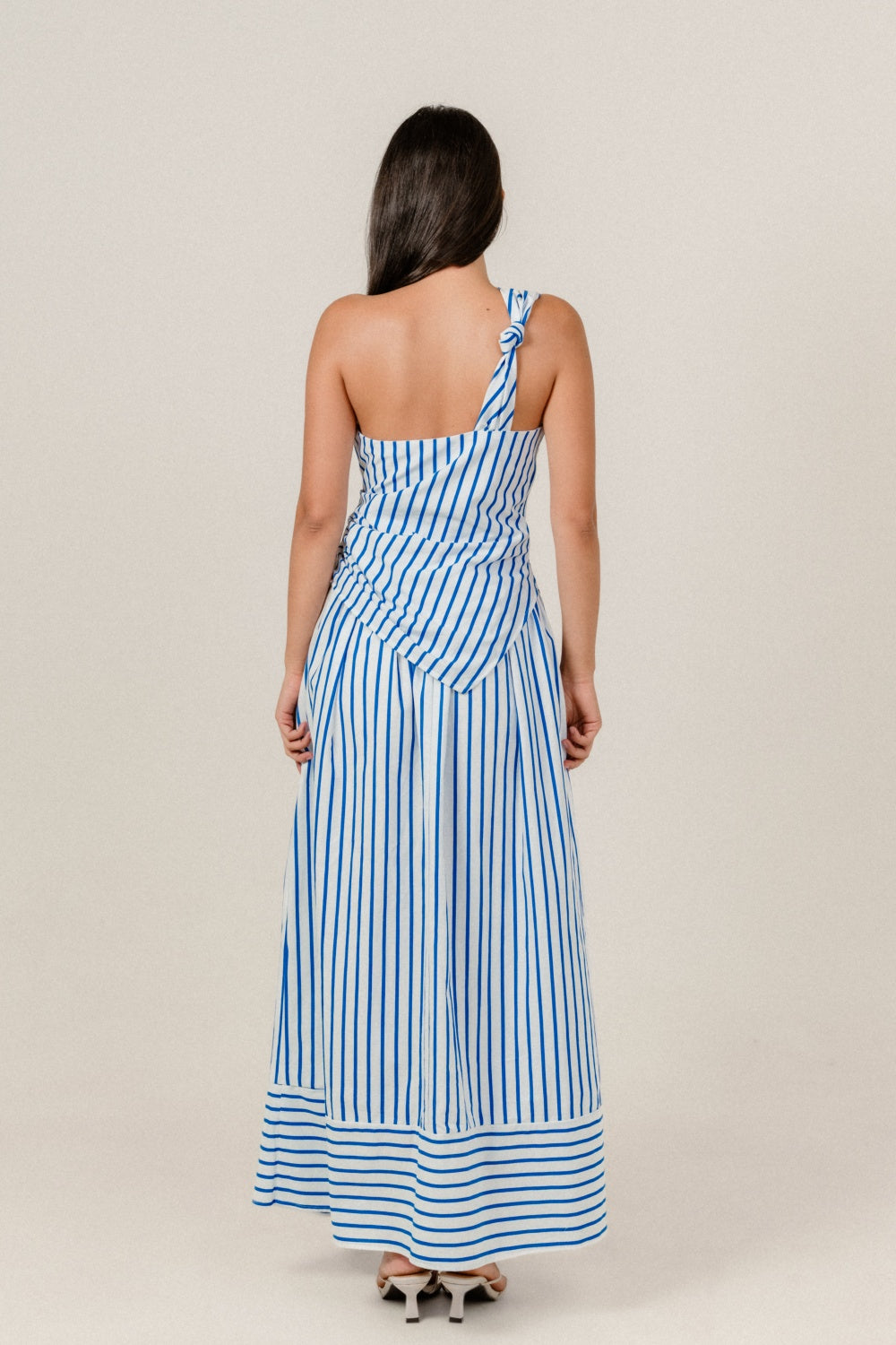 Azizah Skirt in Blue Stripe