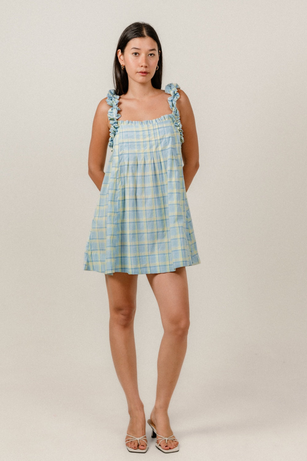 Lila Mini Dress in Sydney Check