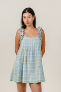 Lila Mini Dress in Sydney Check