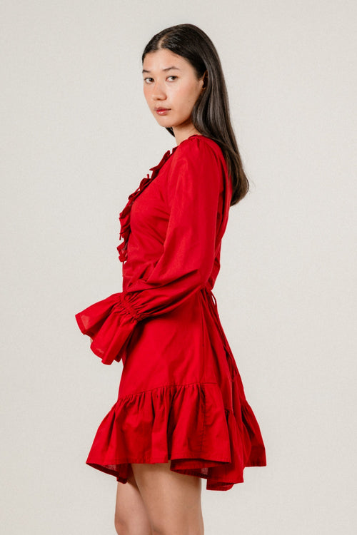 Calya Dress in Lava Falls