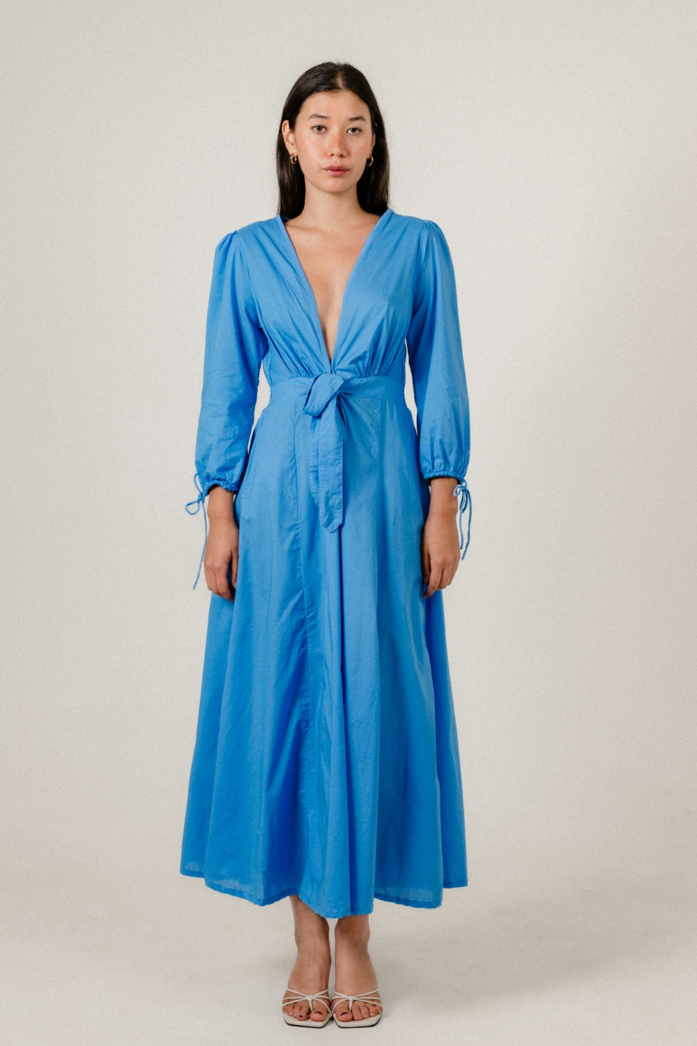 Elara Dress in Marine Blue