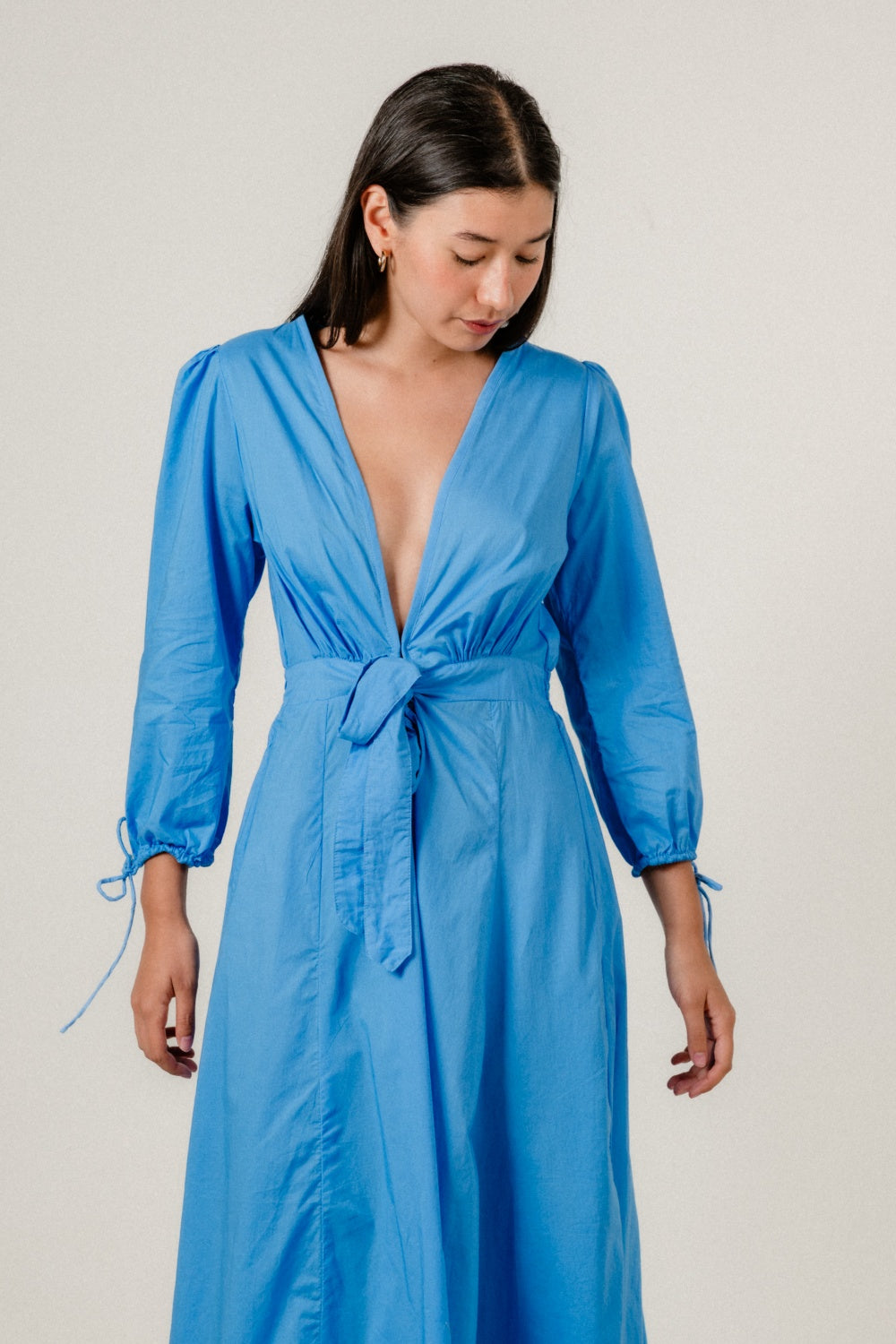 Elara Dress in Marine Blue