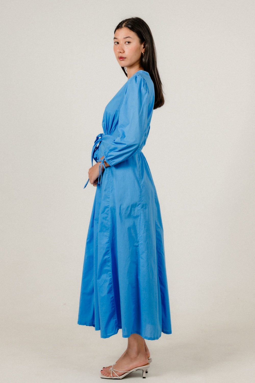 Elara Dress in Marine Blue