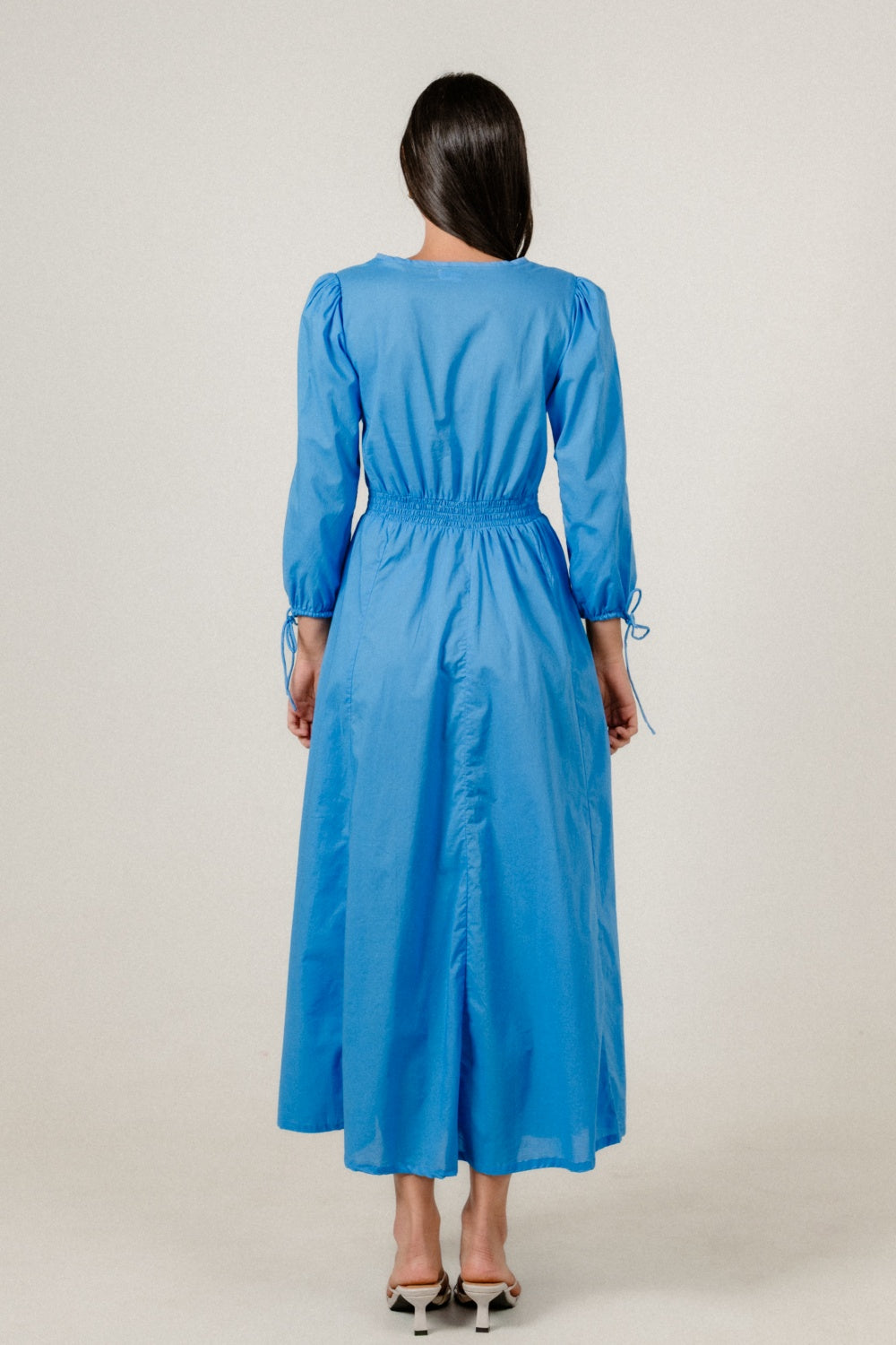 Elara Dress in Marine Blue