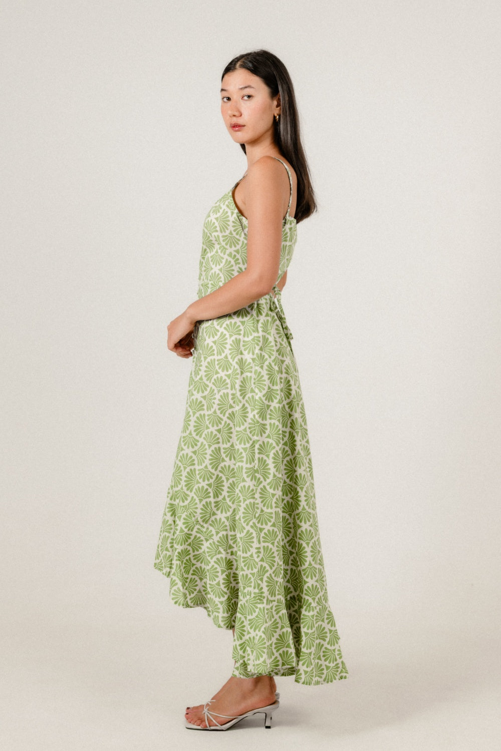 Avira Dress in Mika Watercress