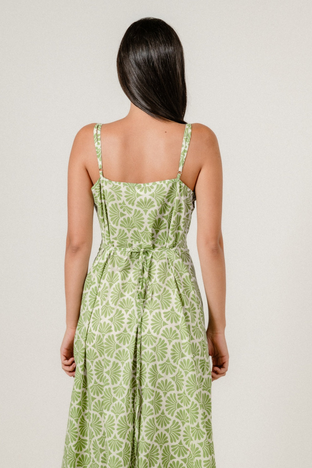 Avira Dress in Mika Watercress