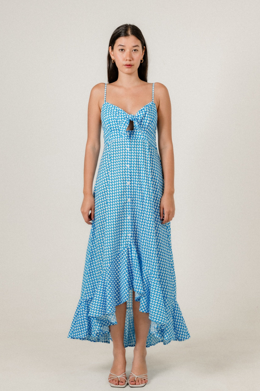 Velia Dress in Blue Nique