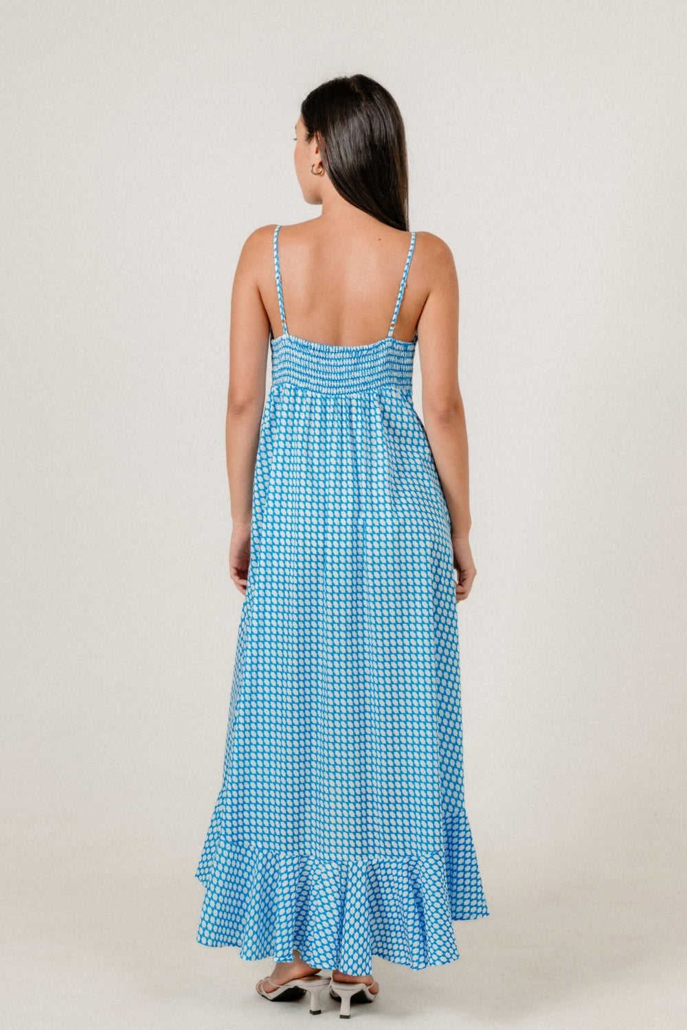 Velia Dress in Blue Nique