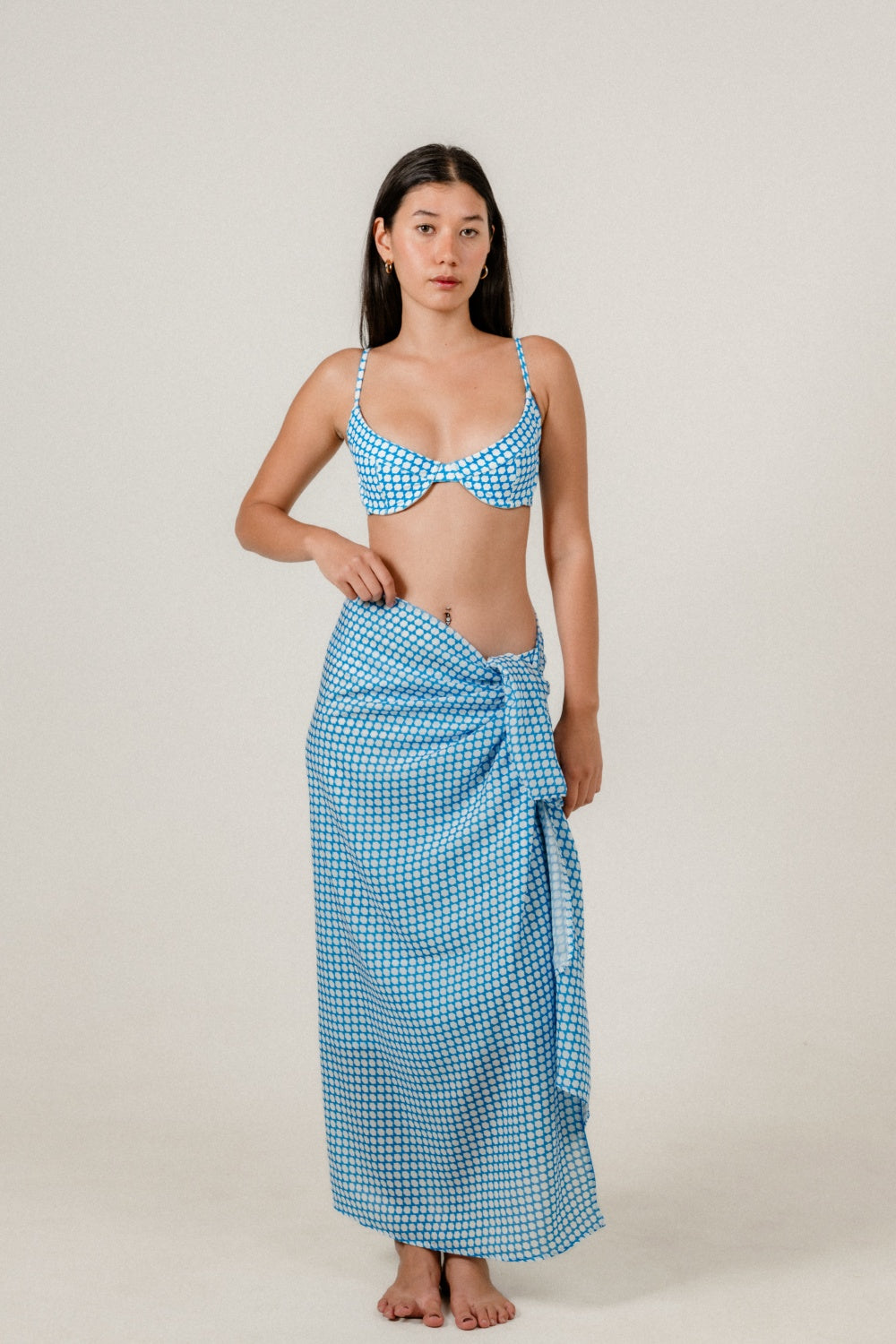 Deluxe Sarong in Blue Nique