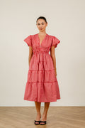 Frangipani Dress in Red Gingham