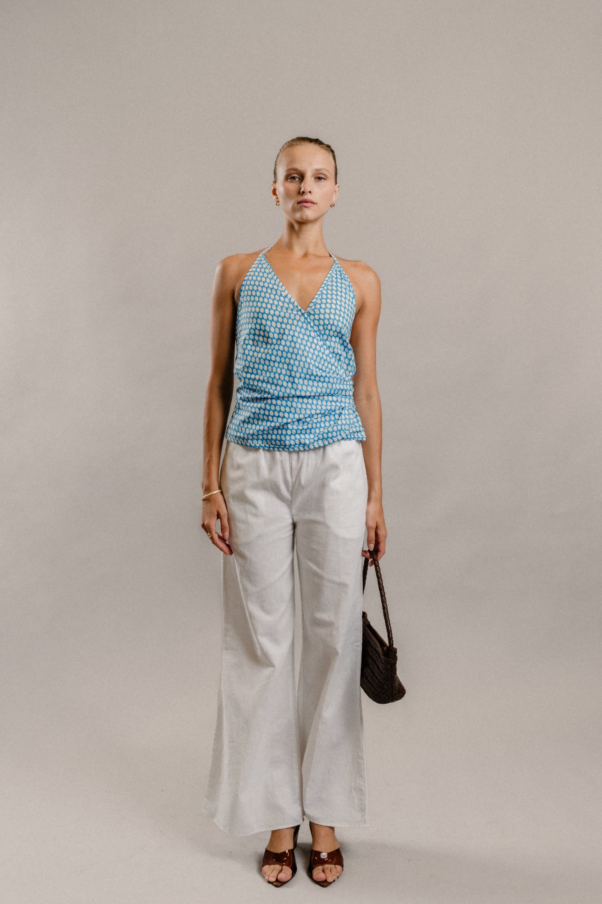 Paloma Top in Blue Nique