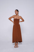 Giorgia Dress in Chocolate
