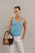 Paloma Top in Blue Nique