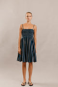 Letisia Dress in Natasha Denim Blue