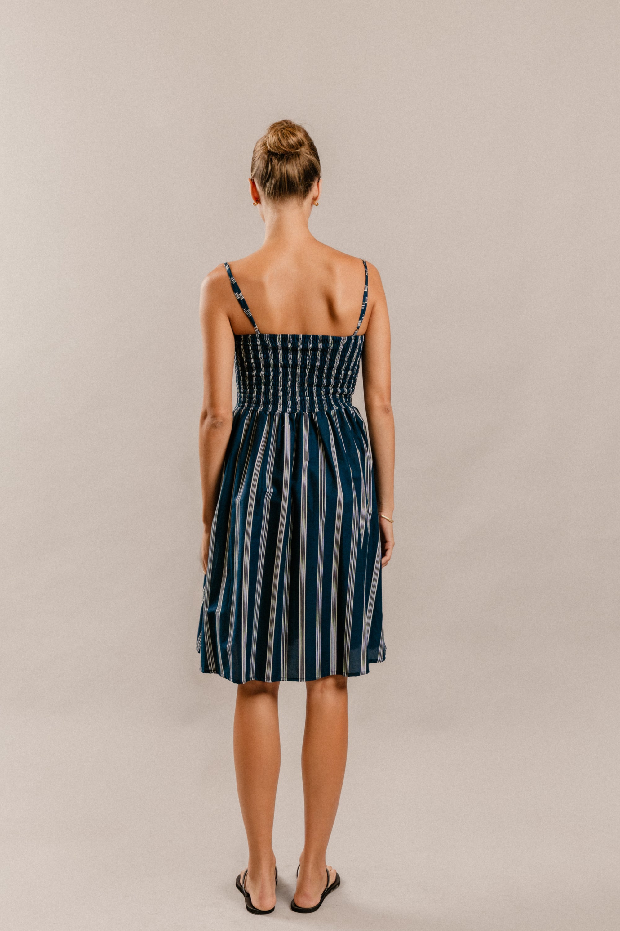 Letisia Dress in Natasha Denim Blue
